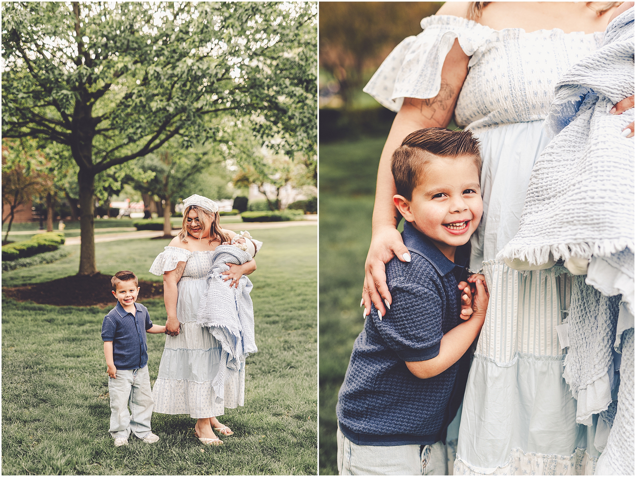 Spring Mother's Day photoshoot in Bourbonnais, Illinois with Kankakee family photographer Kara Evans Photographer.