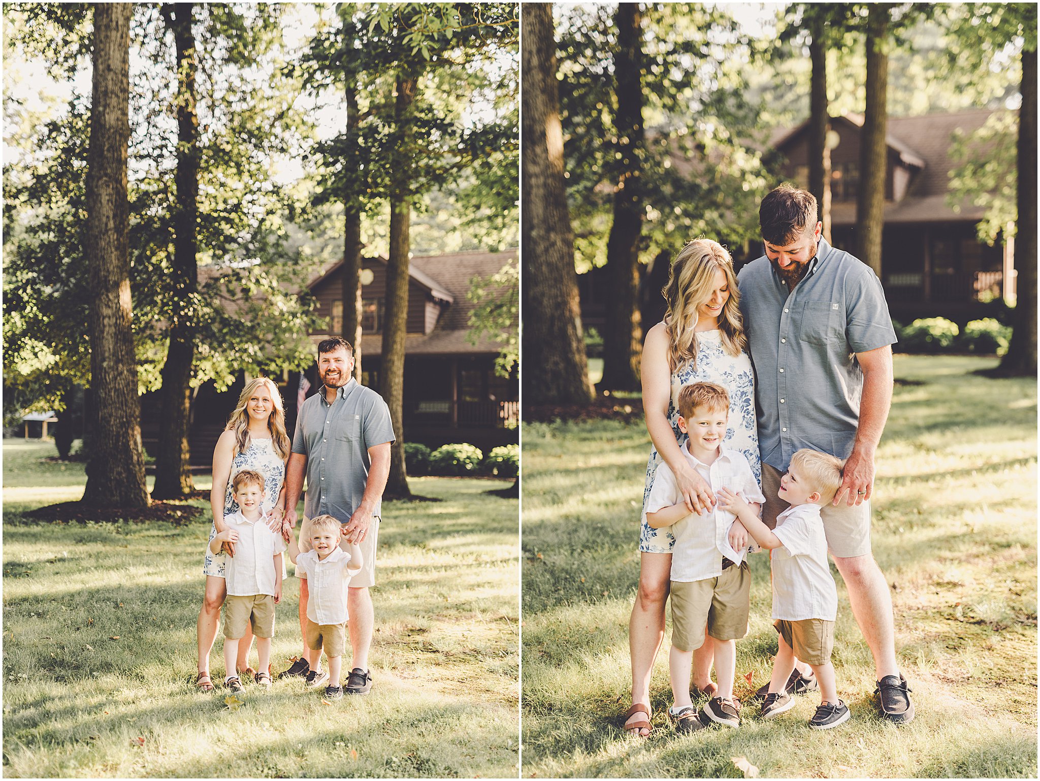 A summer family photography session with Iroquois County family photographer Kara Evans Photographer.