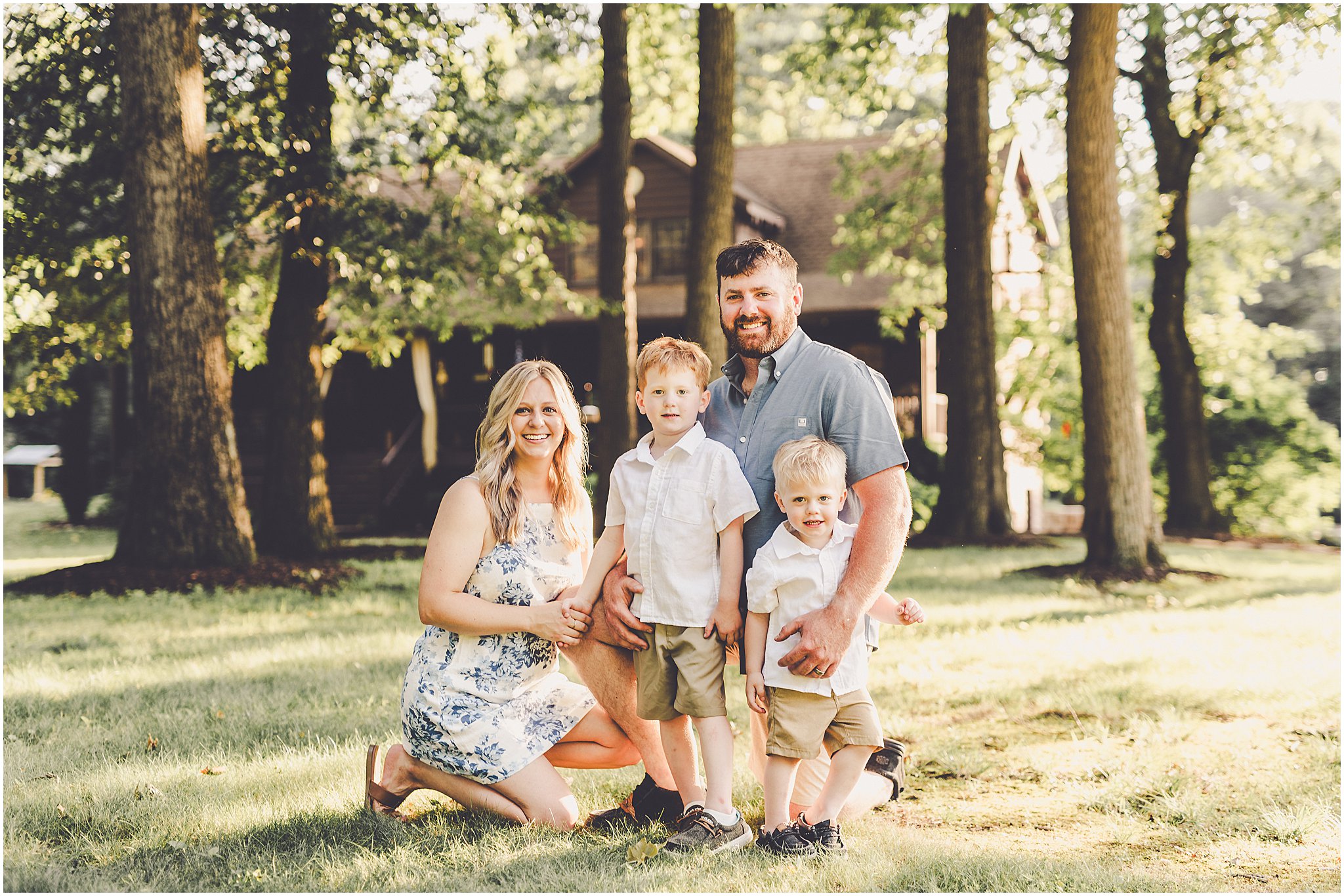 A summer family photography session with Iroquois County family photographer Kara Evans Photographer.