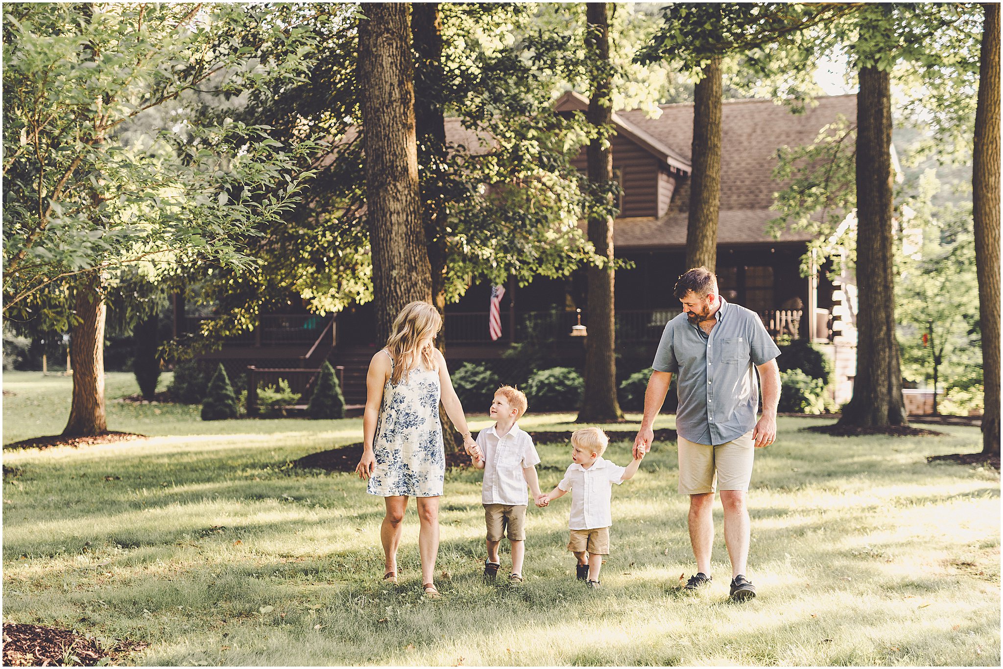 A summer family photography session with Iroquois County family photographer Kara Evans Photographer.
