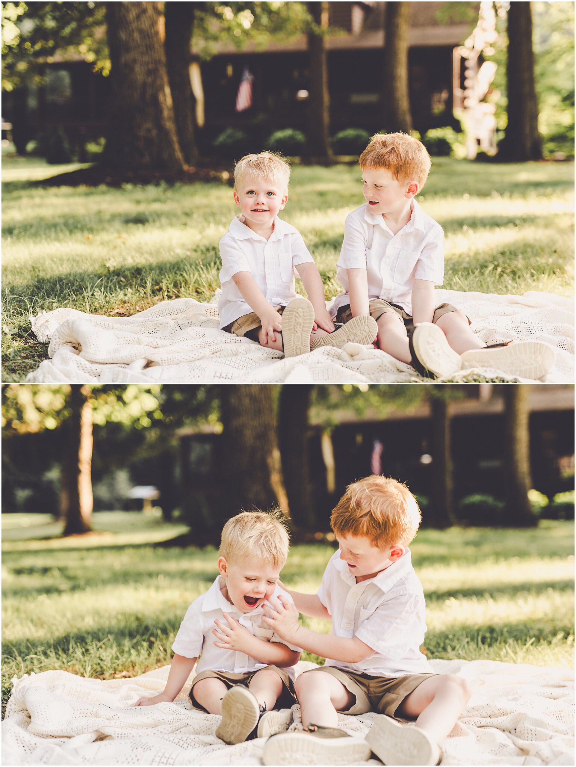 A summer family photography session with Iroquois County family photographer Kara Evans Photographer.