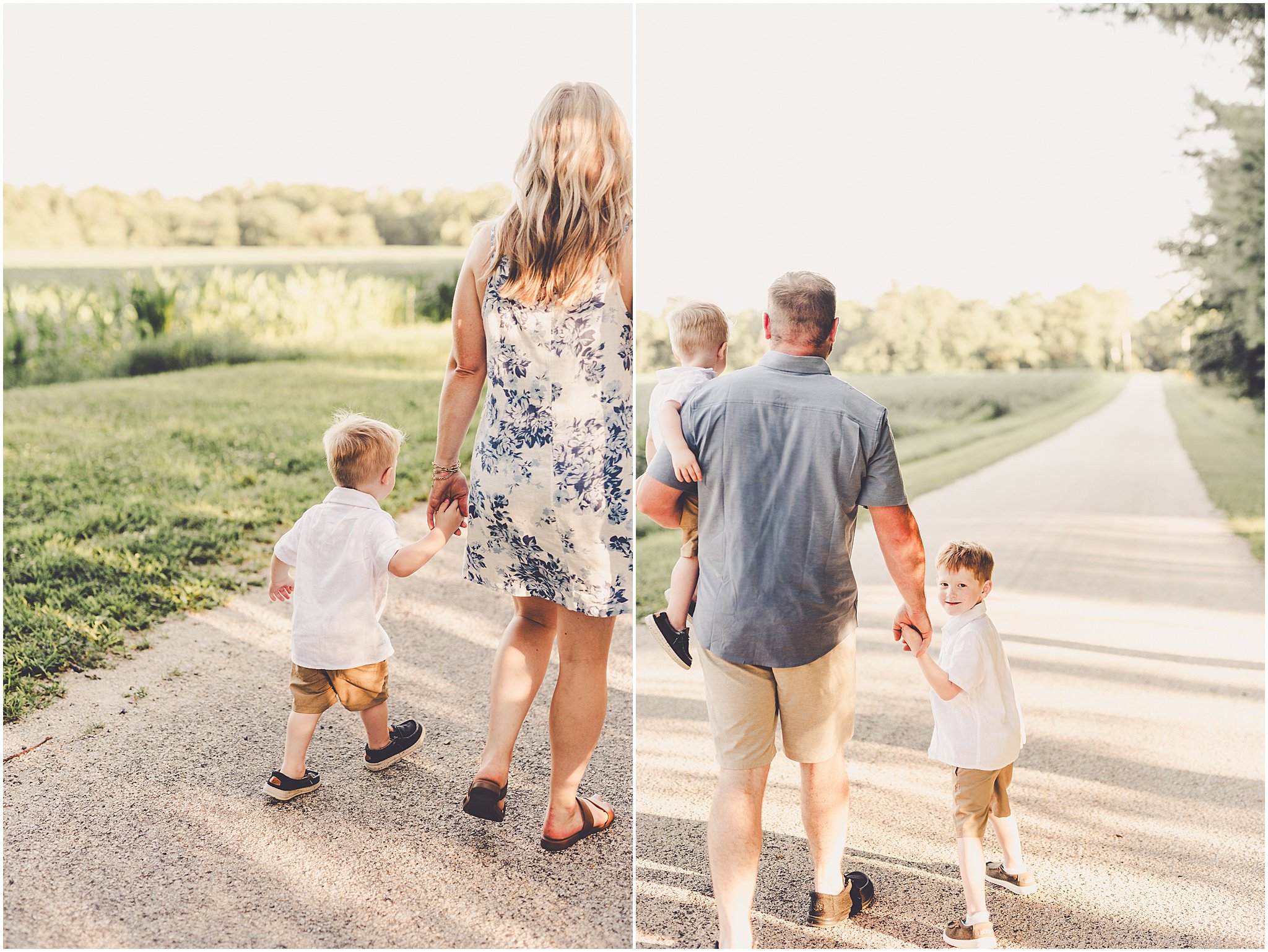 A summer family photography session with Iroquois County family photographer Kara Evans Photographer.