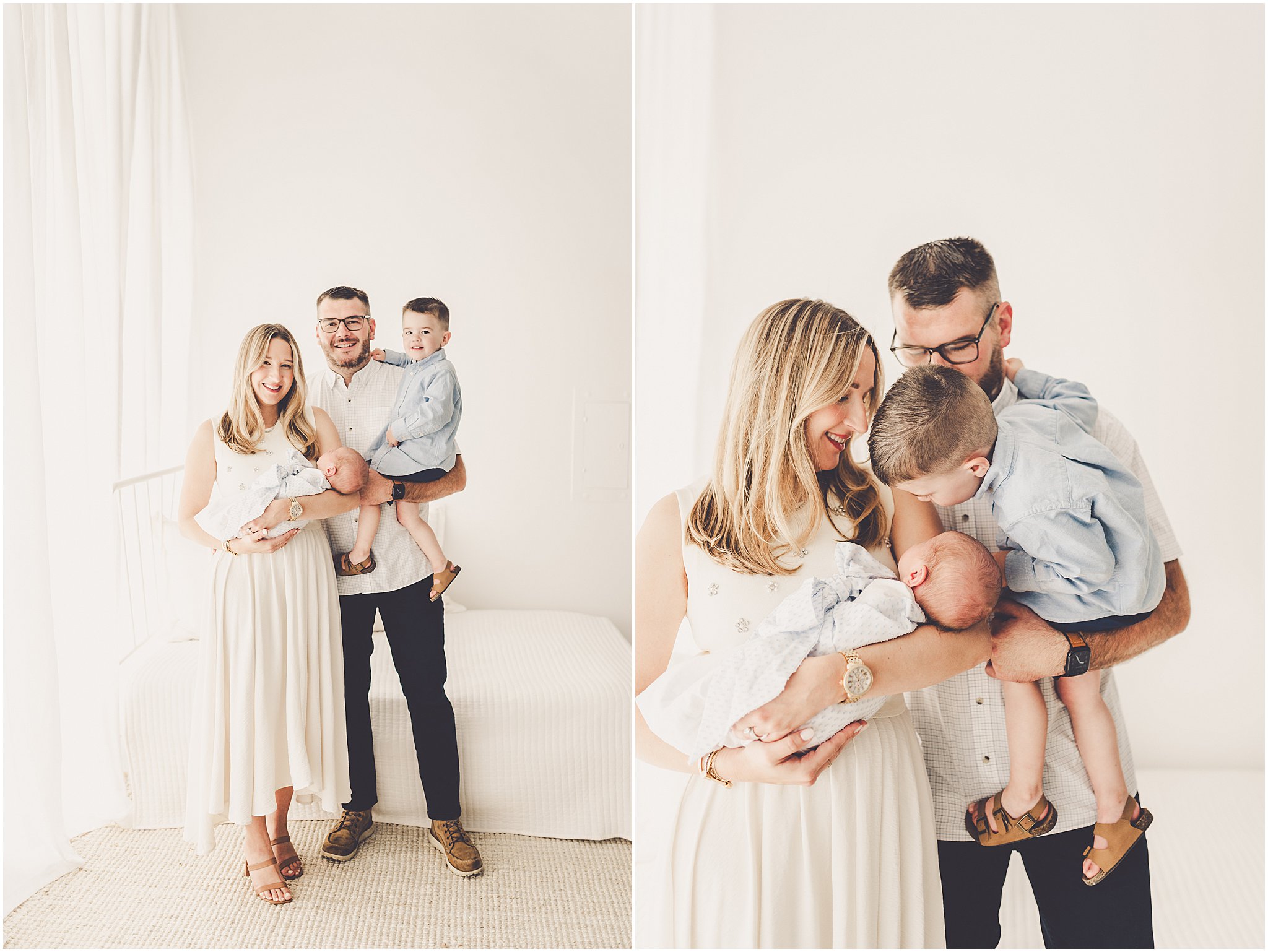 Featuring Kankakee newborn photos at the natural light photography studio, Studio 388, in Kankakee, Illinois with Kara Evans Photographer.