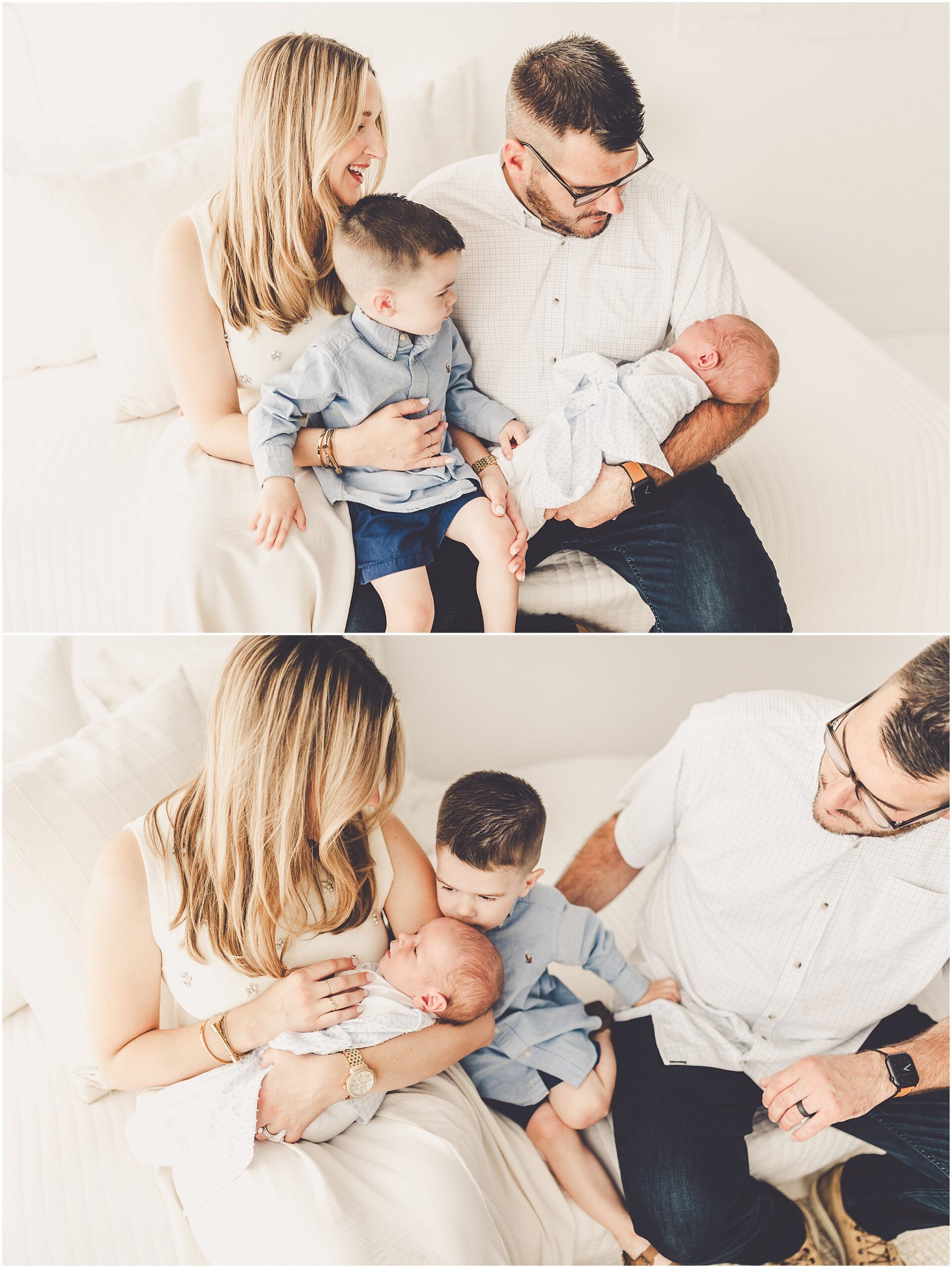 Featuring Kankakee newborn photos at the natural light photography studio, Studio 388, in Kankakee, Illinois with Kara Evans Photographer.