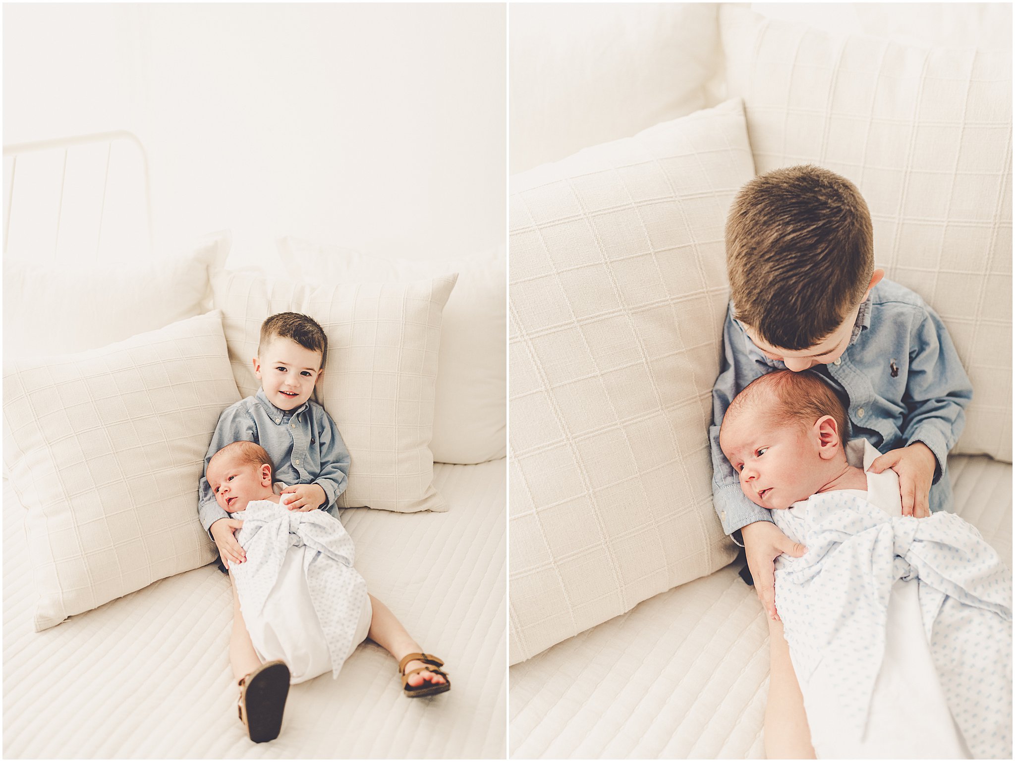 Featuring Kankakee newborn photos at the natural light photography studio, Studio 388, in Kankakee, Illinois with Kara Evans Photographer.