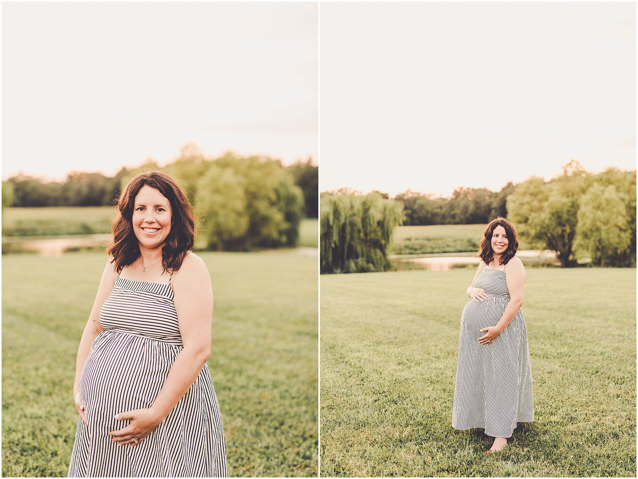 A Central Illinois summer family session with the Evans family filled with golden sunset light, backyard adventures, and genuine smiles.