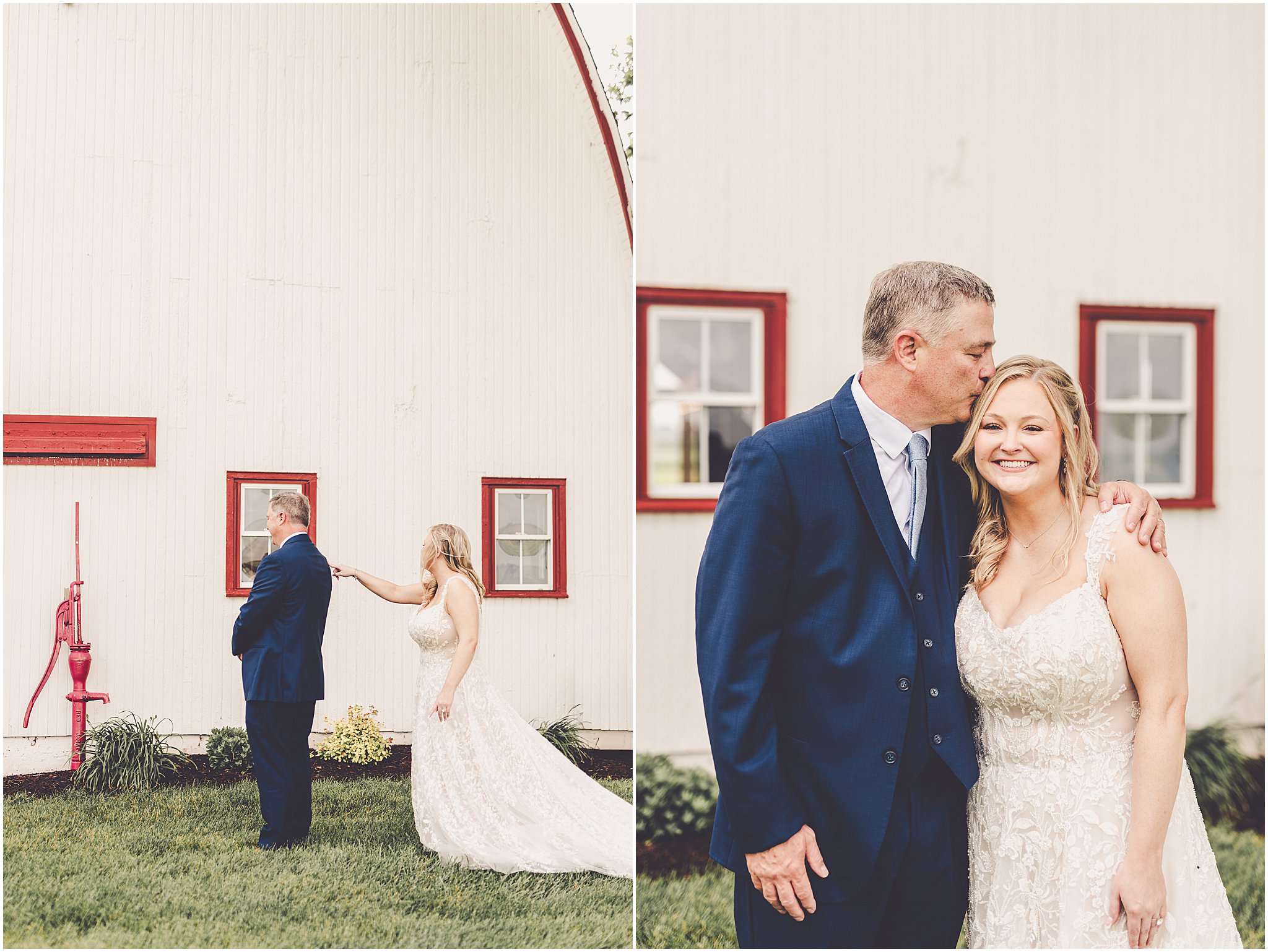 A look at Taylor & Kody's summer Hudson Farm wedding photos in Urbana, Illinois with Central Illinois photographer Kara Evans Photographer.