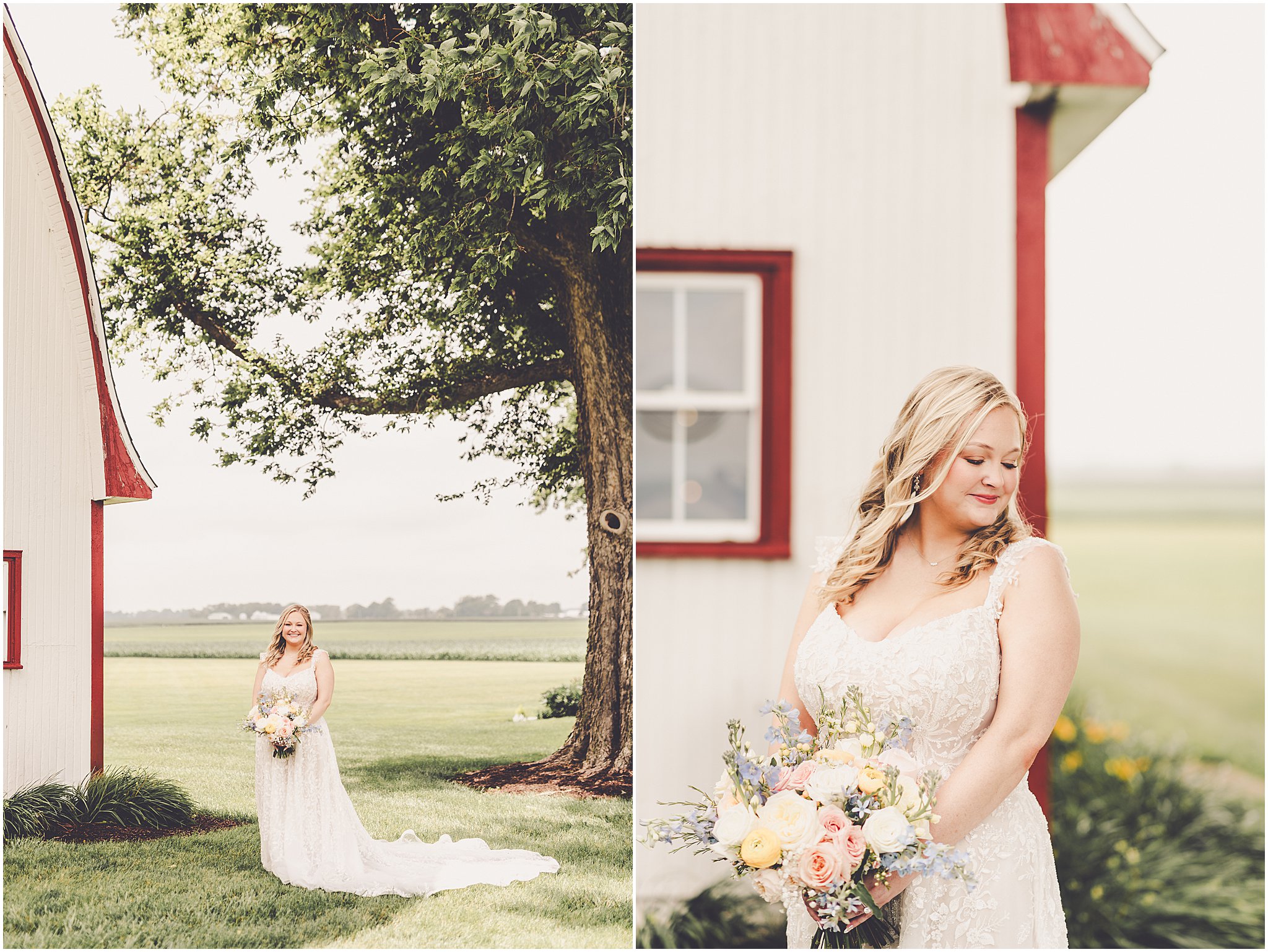 A look at Taylor & Kody's summer Hudson Farm wedding photos in Urbana, Illinois with Central Illinois photographer Kara Evans Photographer.