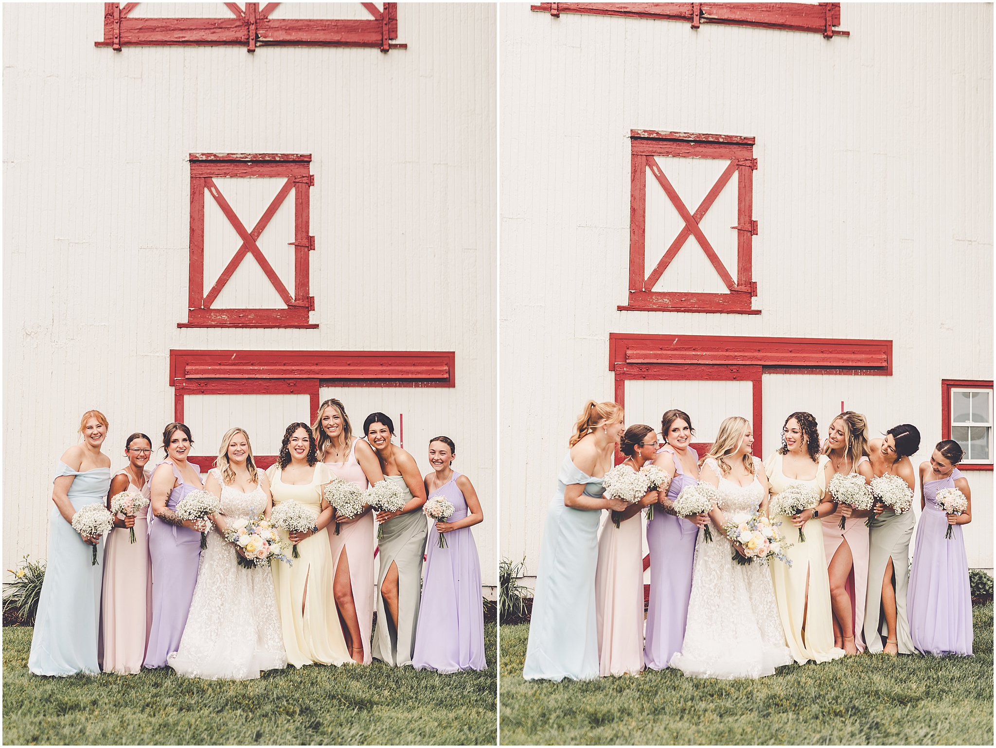 A look at Taylor & Kody's summer Hudson Farm wedding photos in Urbana, Illinois with Central Illinois photographer Kara Evans Photographer.