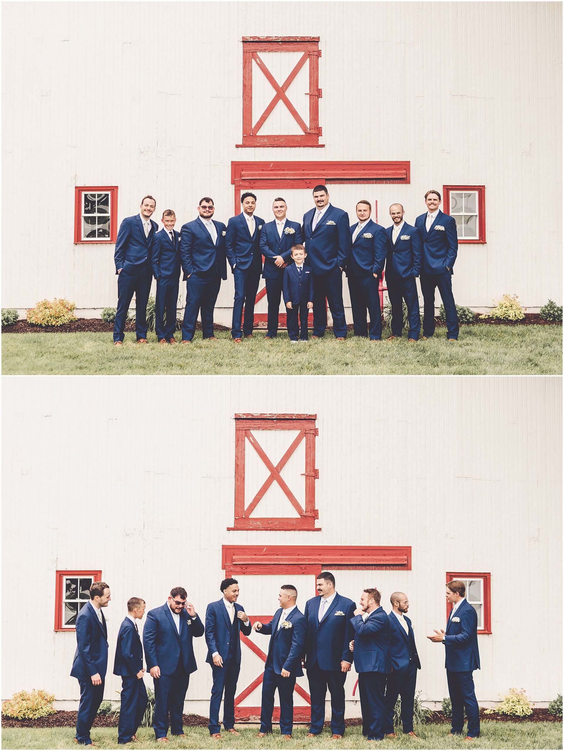 A look at Taylor & Kody's summer Hudson Farm wedding photos in Urbana, Illinois with Central Illinois photographer Kara Evans Photographer.