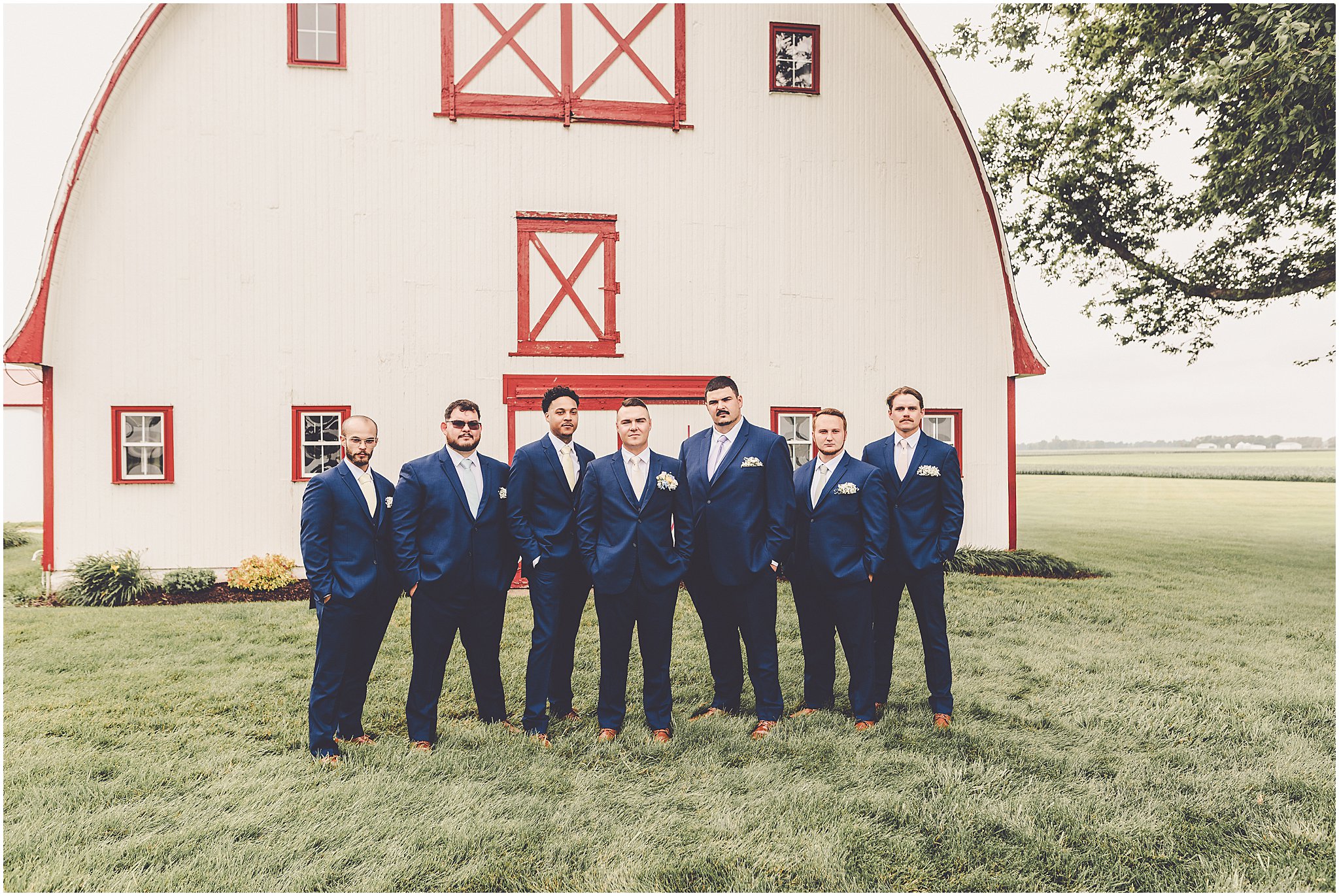 A look at Taylor & Kody's summer Hudson Farm wedding photos in Urbana, Illinois with Central Illinois photographer Kara Evans Photographer.