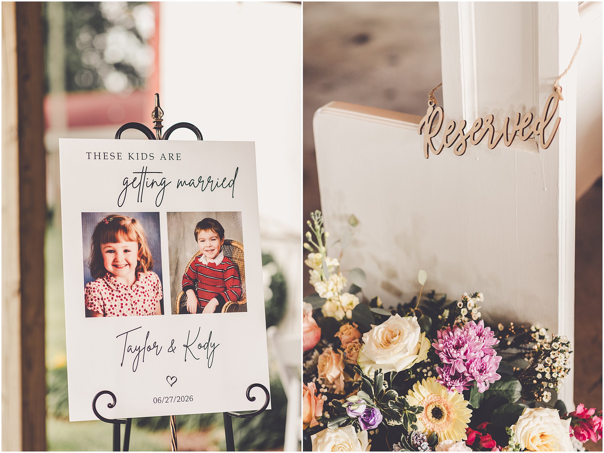 A look at Taylor & Kody's summer Hudson Farm wedding photos in Urbana, Illinois with Central Illinois photographer Kara Evans Photographer.