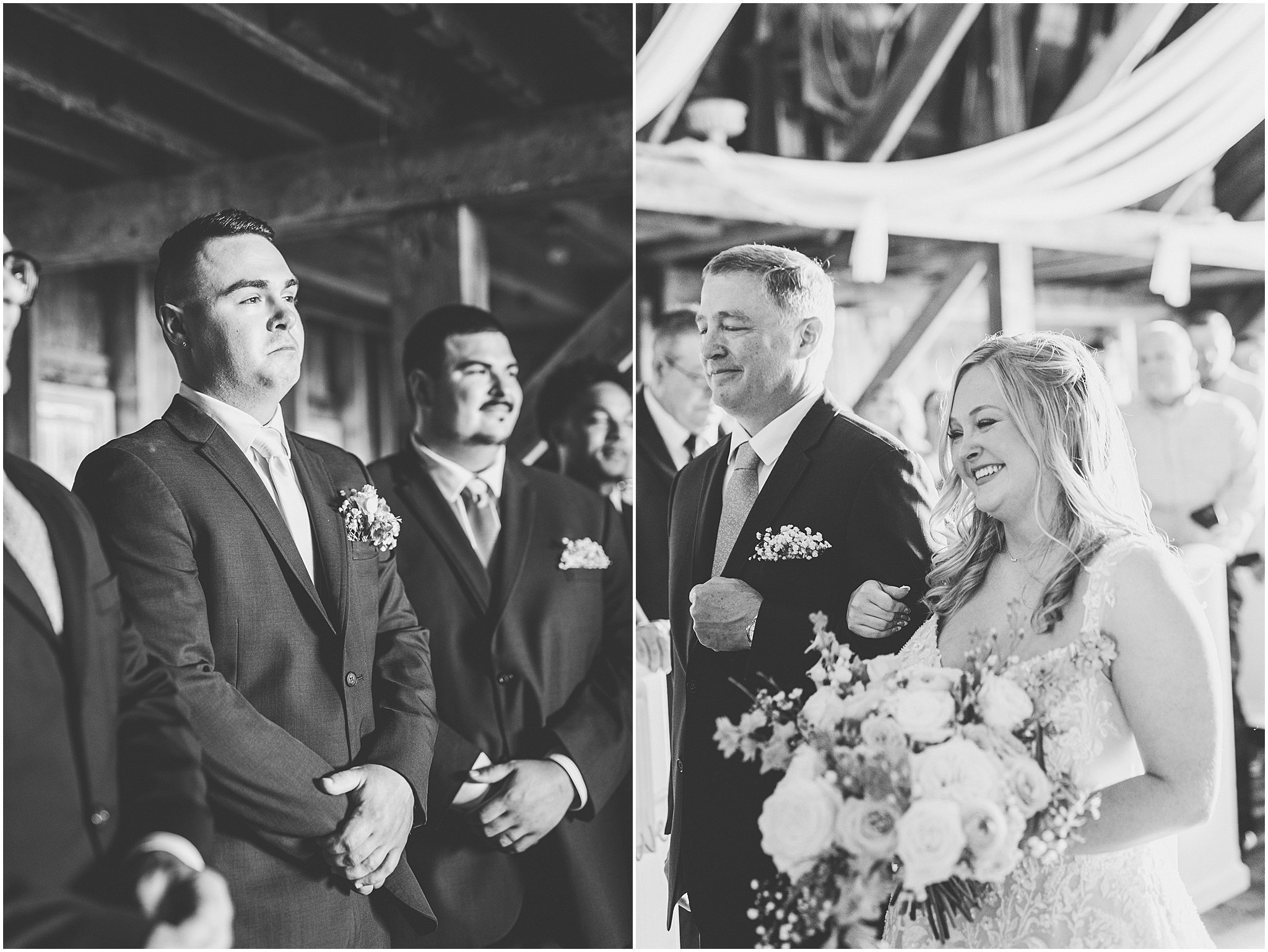 A look at Taylor & Kody's summer Hudson Farm wedding photos in Urbana, Illinois with Central Illinois photographer Kara Evans Photographer.