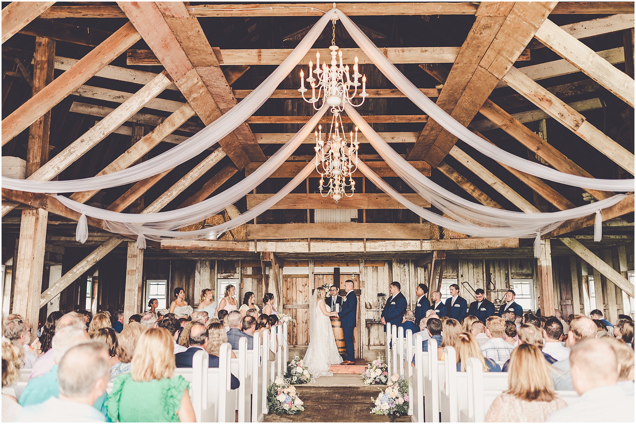 A look at Taylor & Kody's summer Hudson Farm wedding photos in Urbana, Illinois with Central Illinois photographer Kara Evans Photographer.