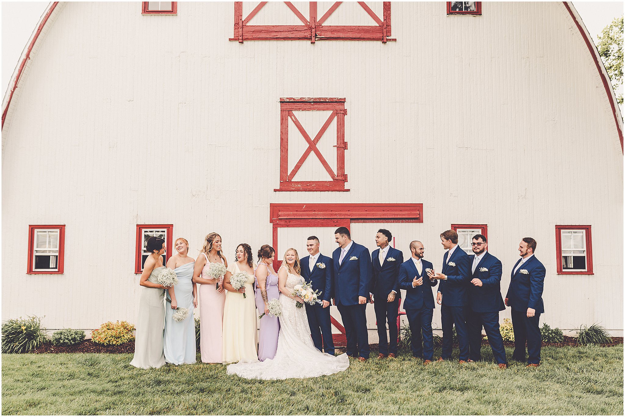 A look at Taylor & Kody's summer Hudson Farm wedding photos in Urbana, Illinois with Central Illinois photographer Kara Evans Photographer.