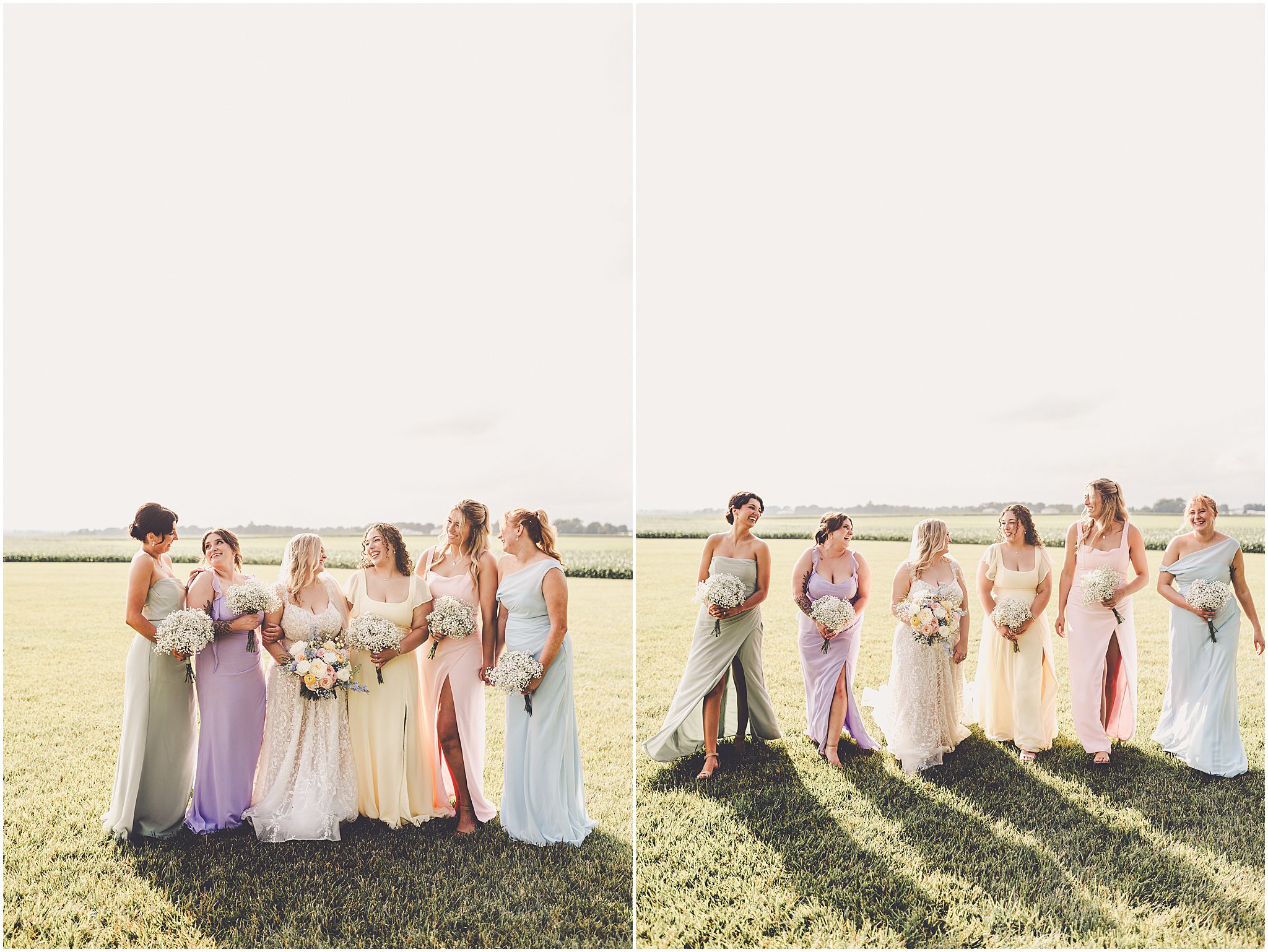A look at Taylor & Kody's summer Hudson Farm wedding photos in Urbana, Illinois with Central Illinois photographer Kara Evans Photographer.