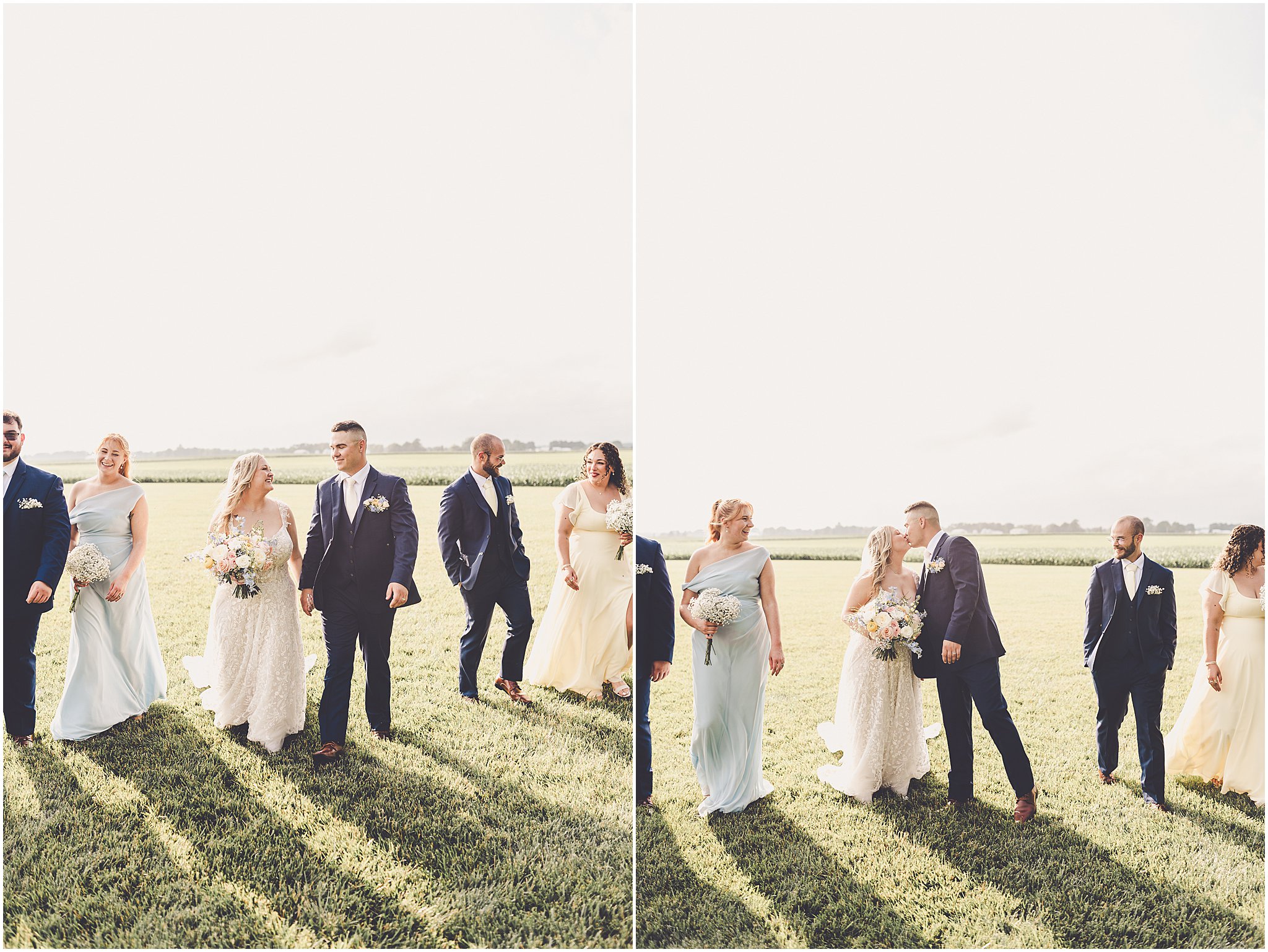 A look at Taylor & Kody's summer Hudson Farm wedding photos in Urbana, Illinois with Central Illinois photographer Kara Evans Photographer.