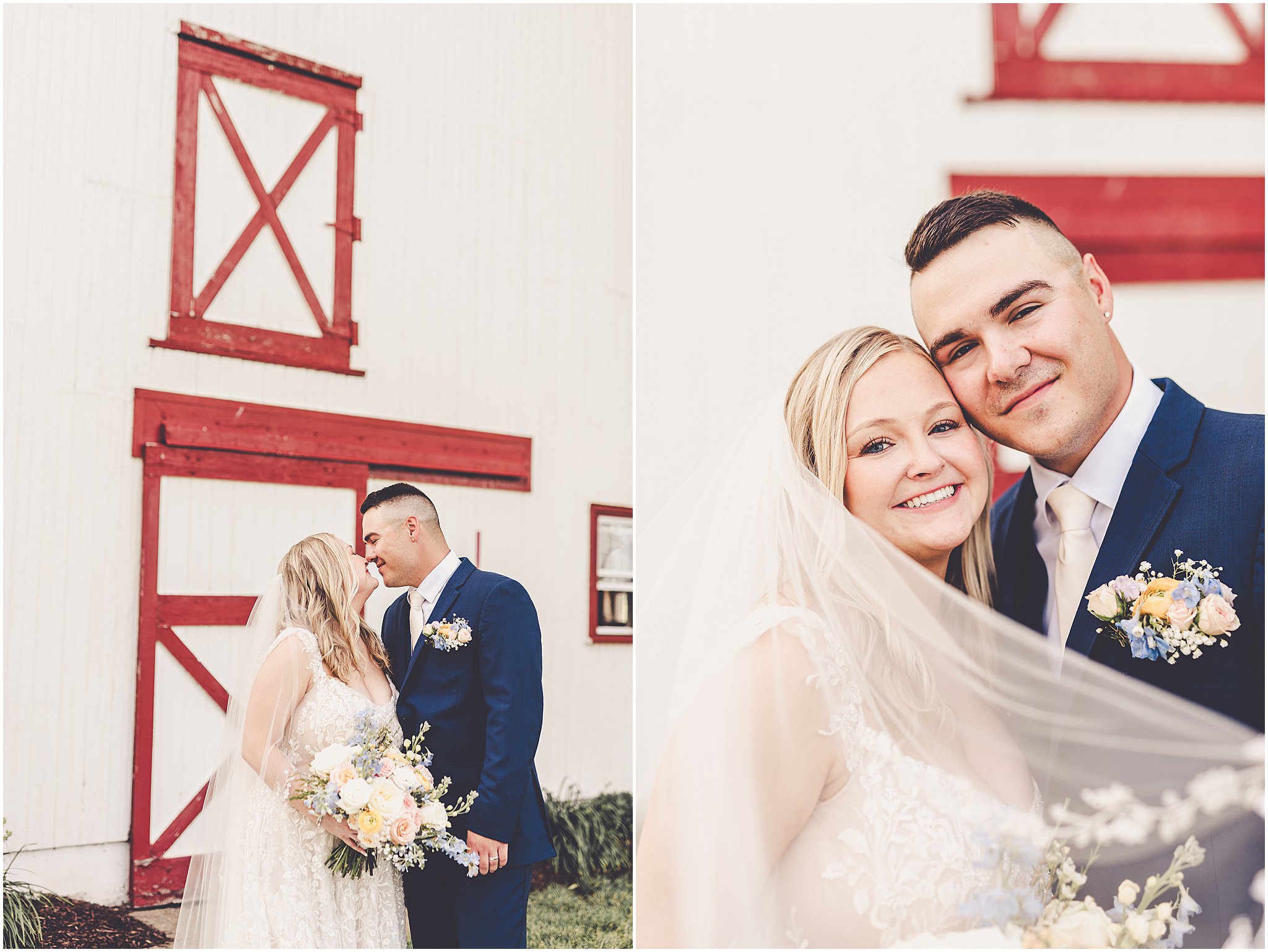 A look at Taylor & Kody's summer Hudson Farm wedding photos in Urbana, Illinois with Central Illinois photographer Kara Evans Photographer.