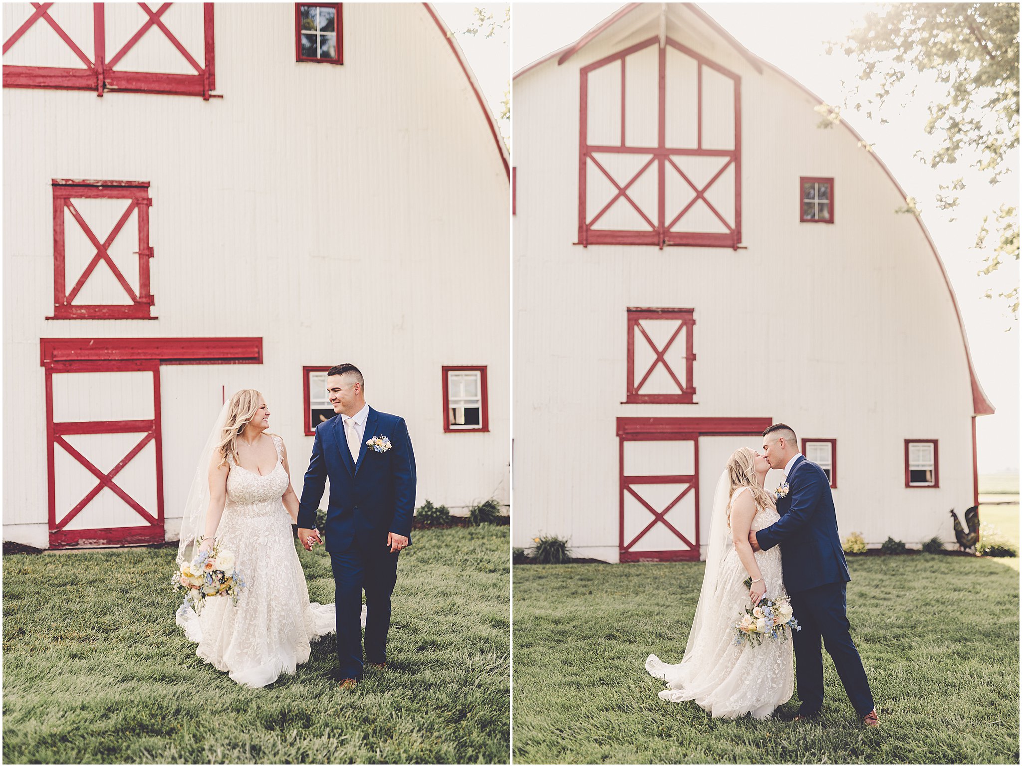 A look at Taylor & Kody's summer Hudson Farm wedding photos in Urbana, Illinois with Central Illinois photographer Kara Evans Photographer.