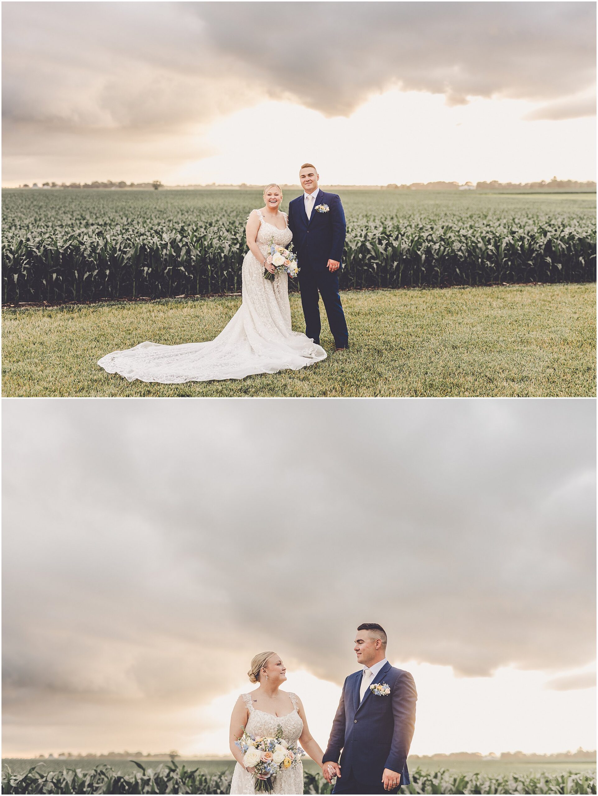 A look at Taylor & Kody's summer Hudson Farm wedding photos in Urbana, Illinois with Central Illinois photographer Kara Evans Photographer.