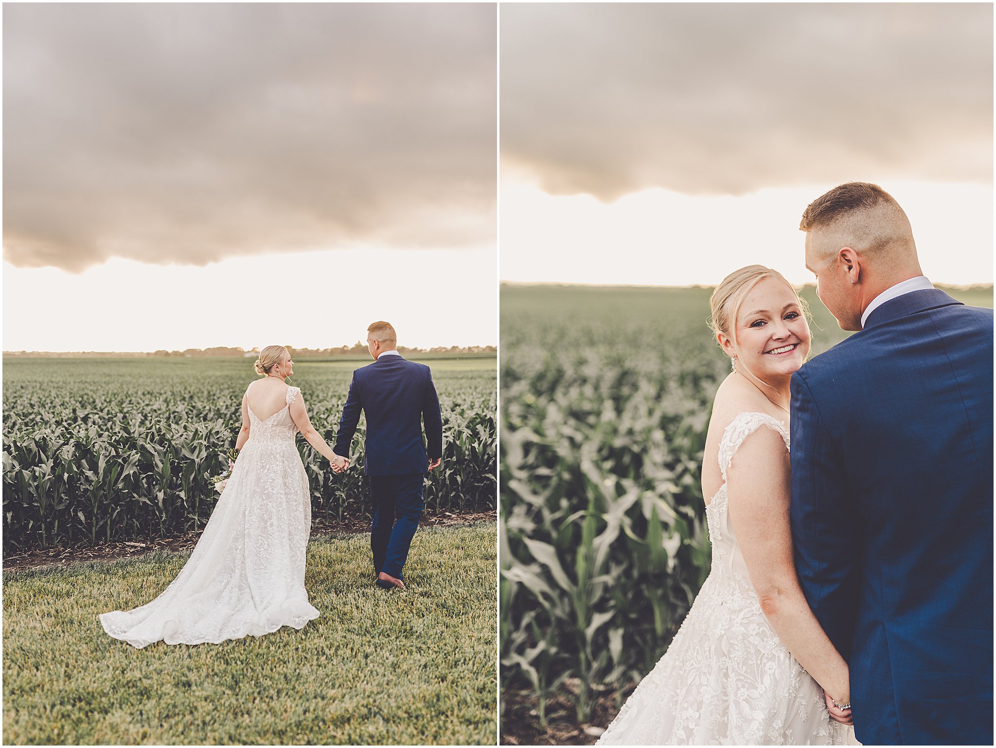 A look at Taylor & Kody's summer Hudson Farm wedding photos in Urbana, Illinois with Central Illinois photographer Kara Evans Photographer.