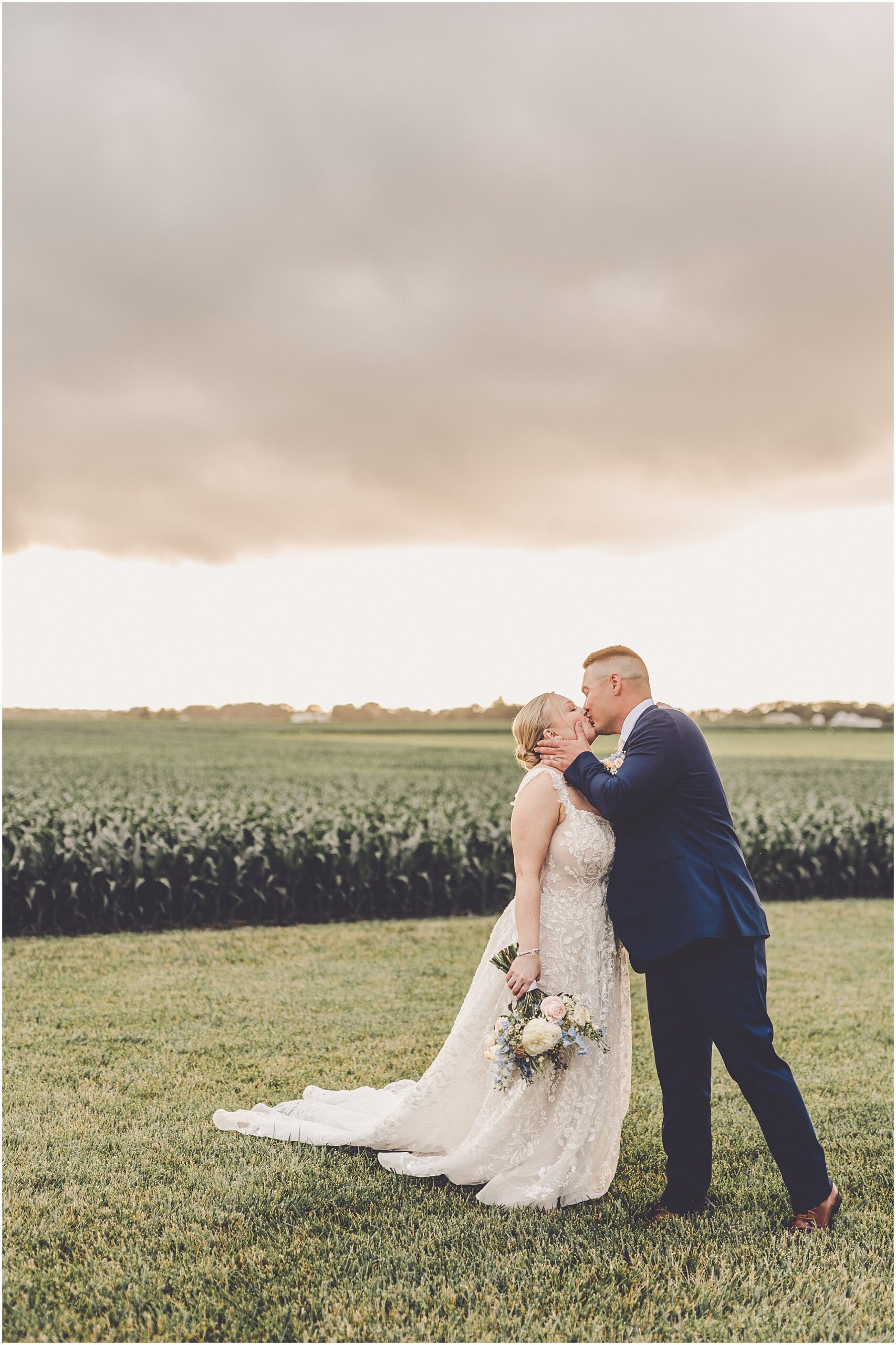 A look at Taylor & Kody's summer Hudson Farm wedding photos in Urbana, Illinois with Central Illinois photographer Kara Evans Photographer.