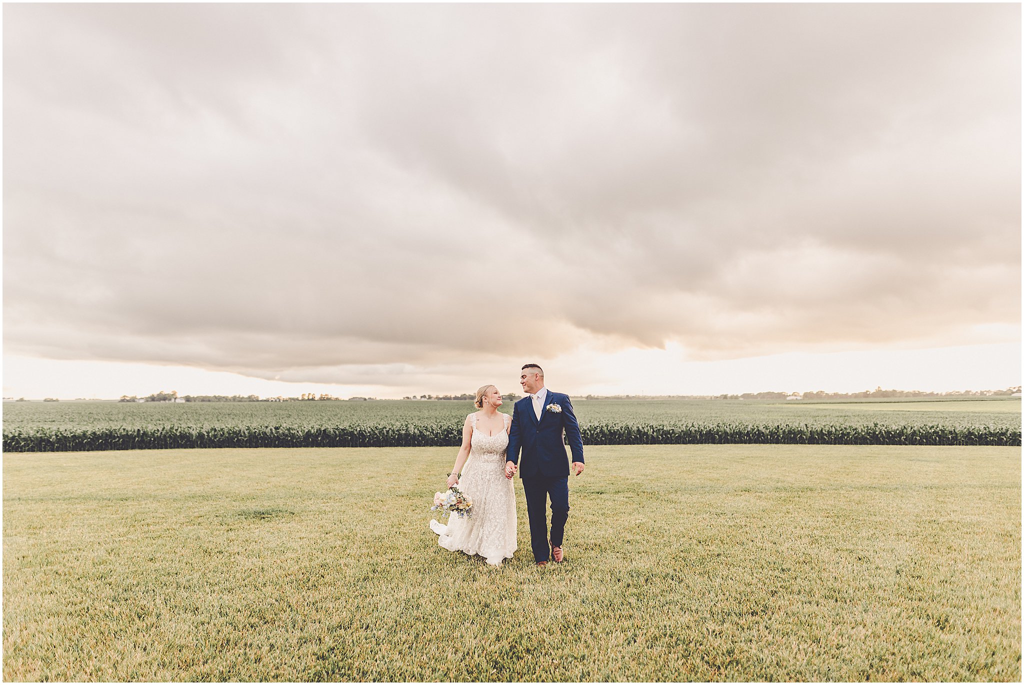 A look at Taylor & Kody's summer Hudson Farm wedding photos in Urbana, Illinois with Central Illinois photographer Kara Evans Photographer.
