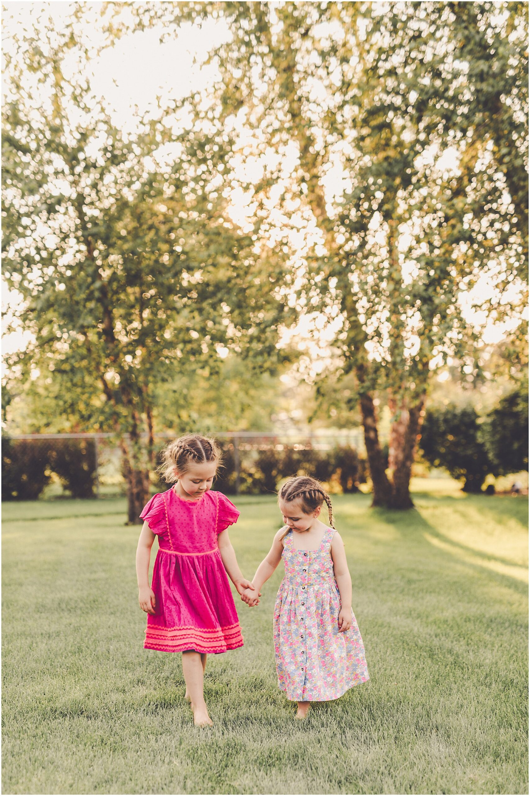 Celebrating baby Kambry's eight-month milestone with a playful, pink-filled summer backyard session in Kankakee County.