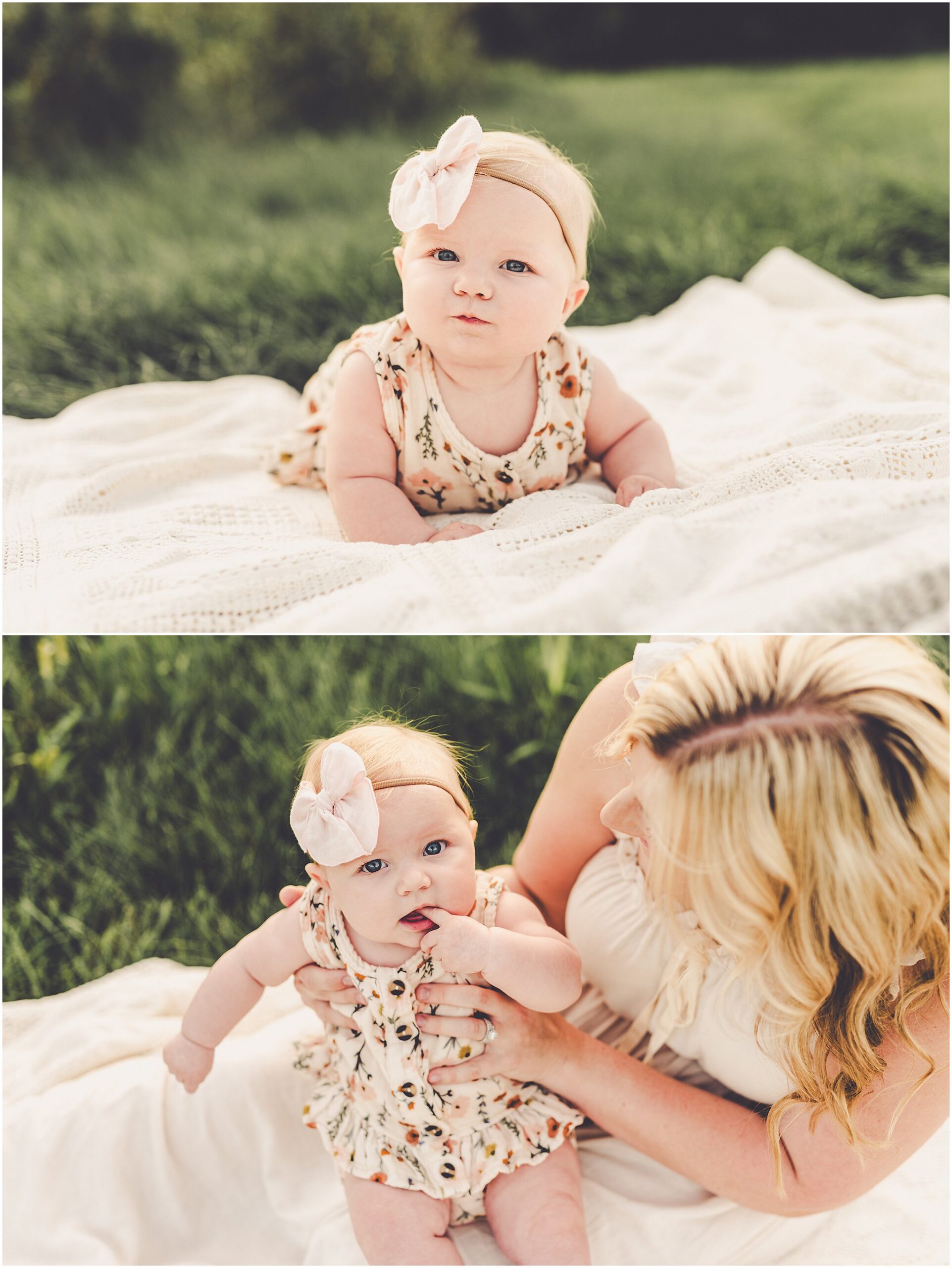 Summer sunset photos at a beautiful park in Frankfort, Illinois with Kankakee family photographer Kara Evans Photographer.