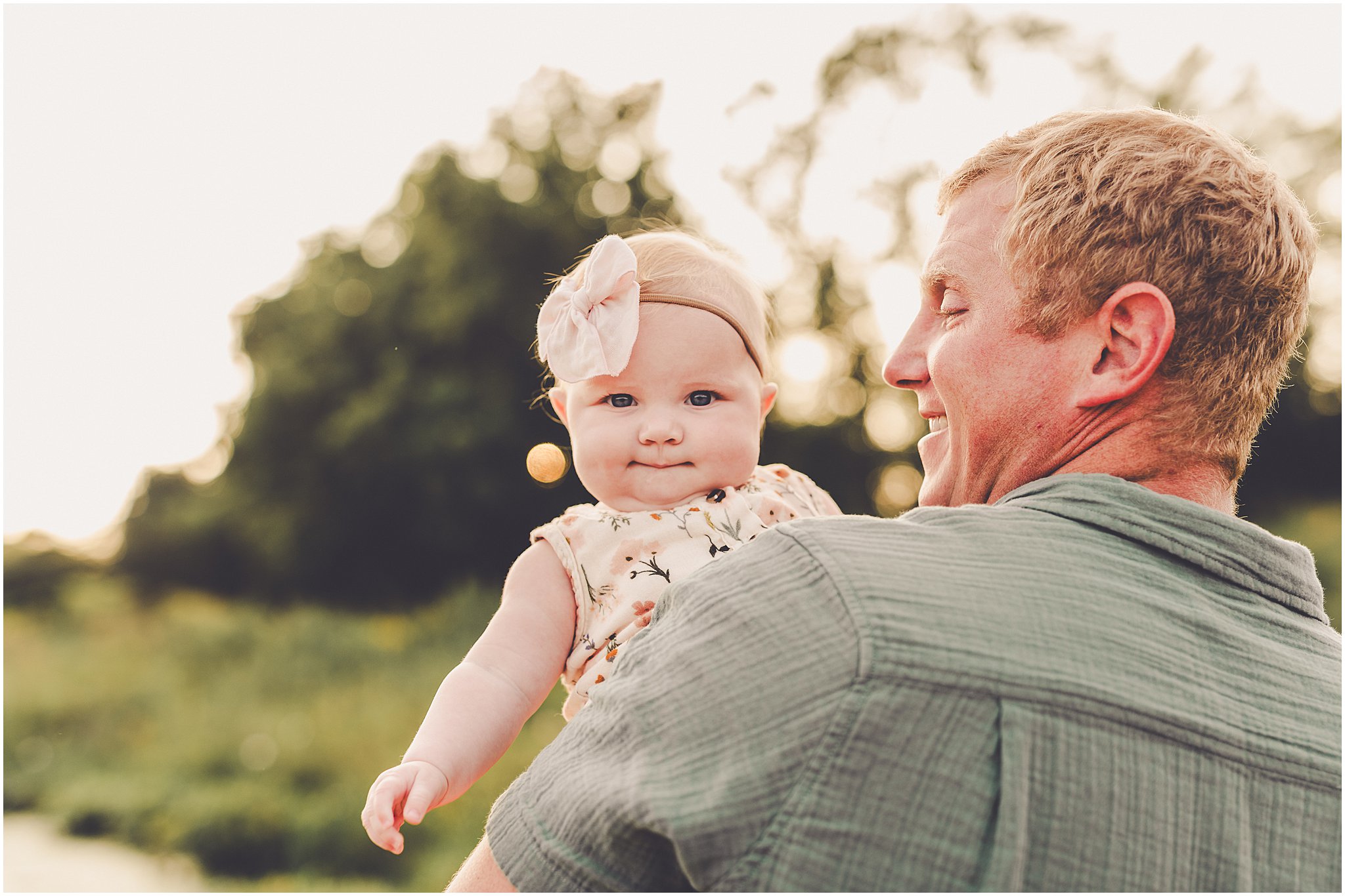Summer sunset photos at a beautiful park in Frankfort, Illinois with Kankakee family photographer Kara Evans Photographer.