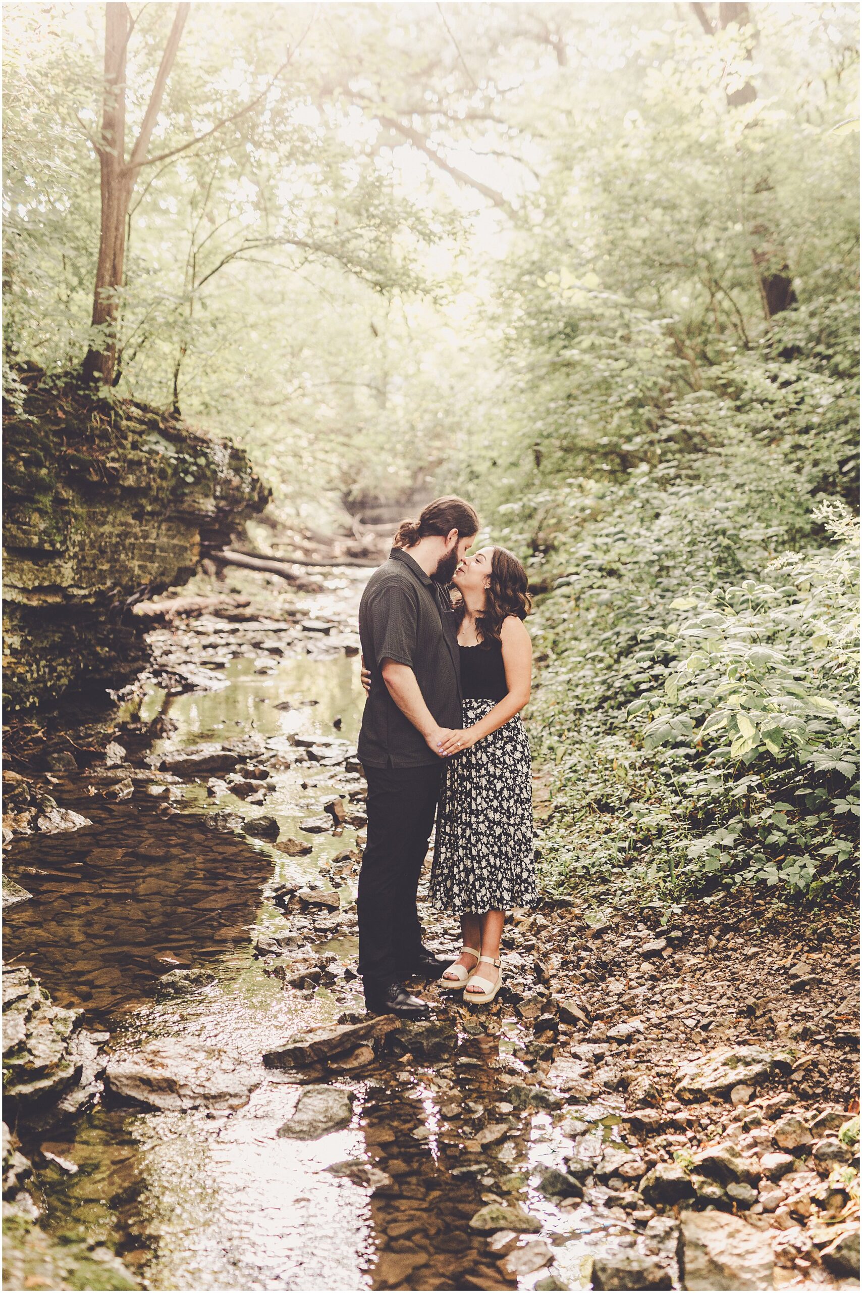 Featuring Paige and Jacob’s joyful and fun summer engagement session at the Kankakee River State Park in Bourbonnais, Illinois.