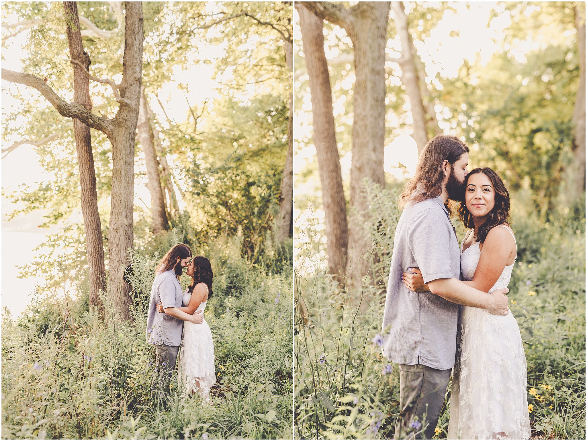 Featuring Paige and Jacob’s joyful and fun summer engagement session at the Kankakee River State Park in Bourbonnais, Illinois.