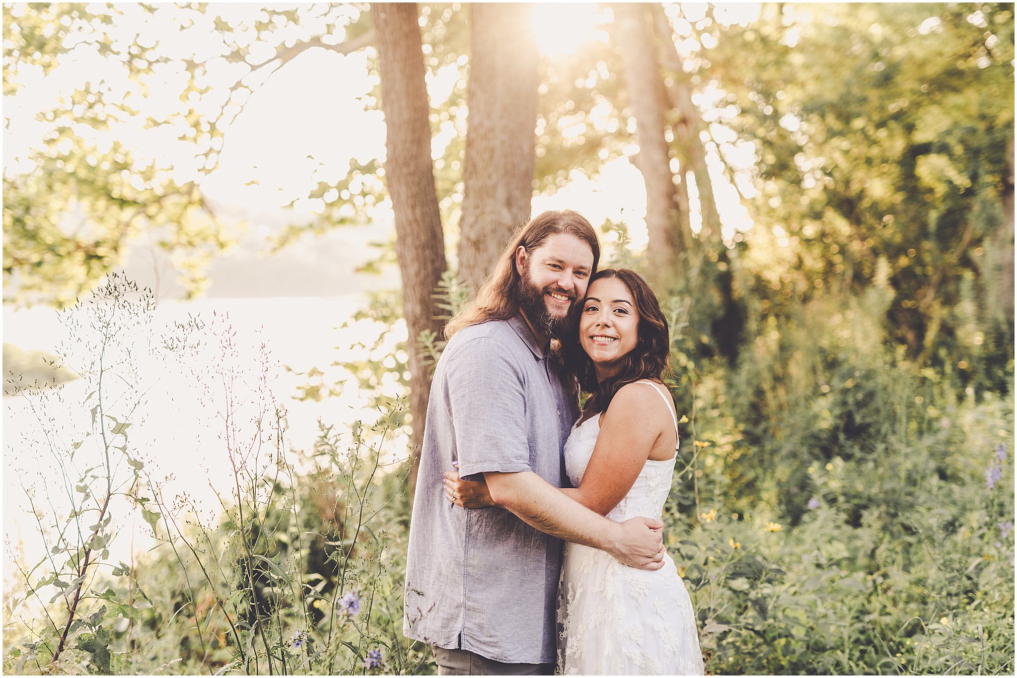 Featuring Paige and Jacob’s joyful and fun summer engagement session at the Kankakee River State Park in Bourbonnais, Illinois.