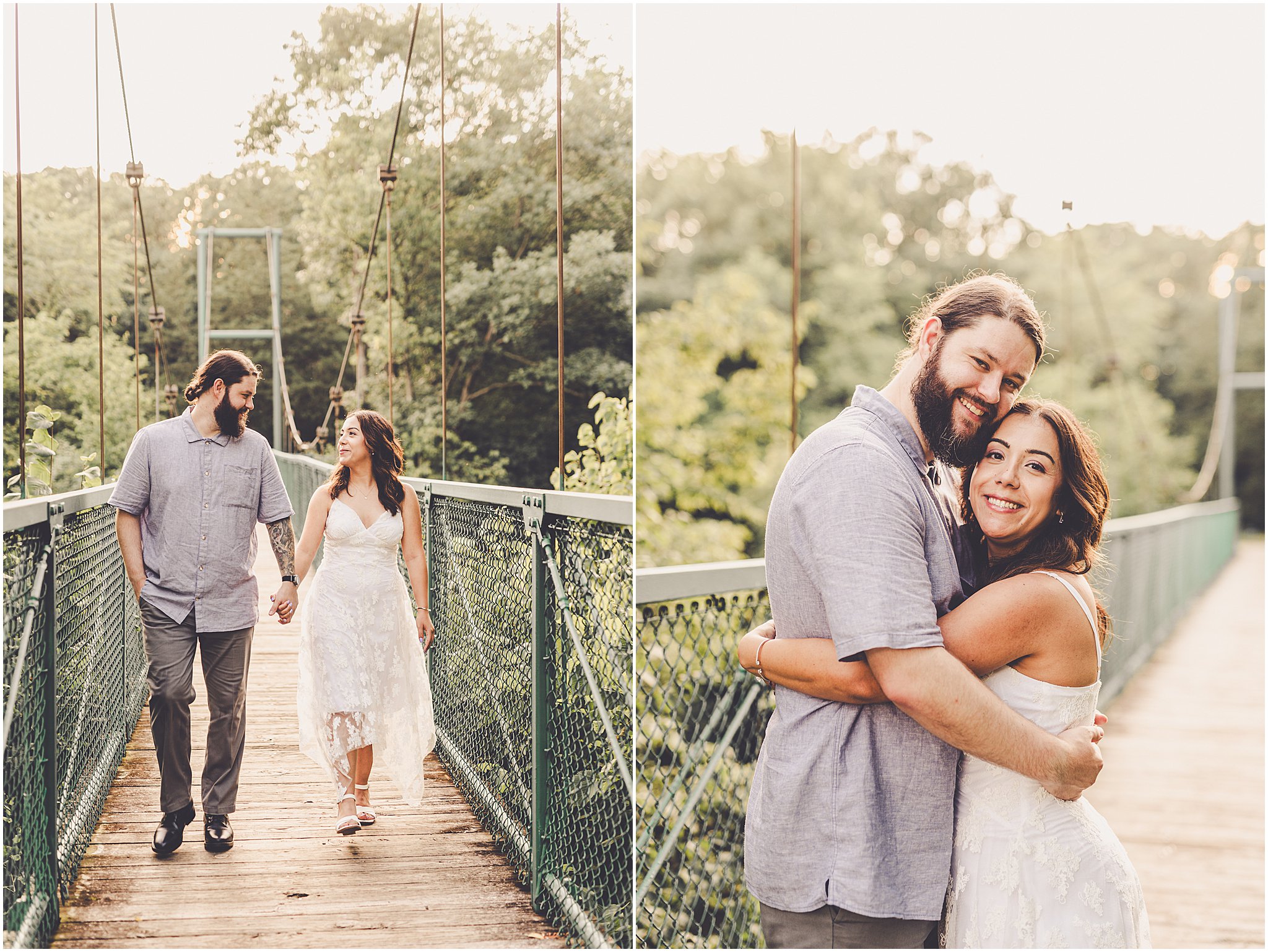 Featuring Paige and Jacob’s joyful and fun summer engagement session at the Kankakee River State Park in Bourbonnais, Illinois.
