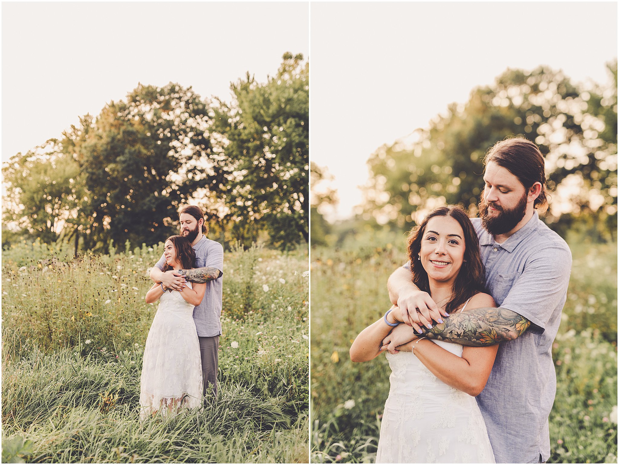 Featuring Paige and Jacob’s joyful and fun summer engagement session at the Kankakee River State Park in Bourbonnais, Illinois.