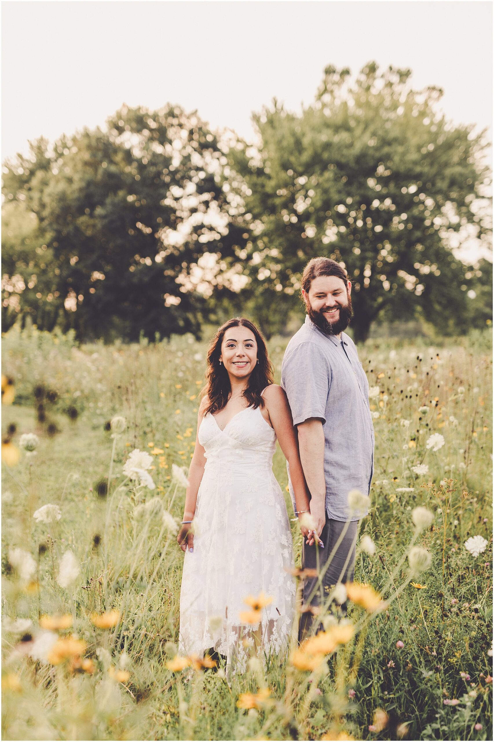 Featuring Paige and Jacob’s joyful and fun summer engagement session at the Kankakee River State Park in Bourbonnais, Illinois.