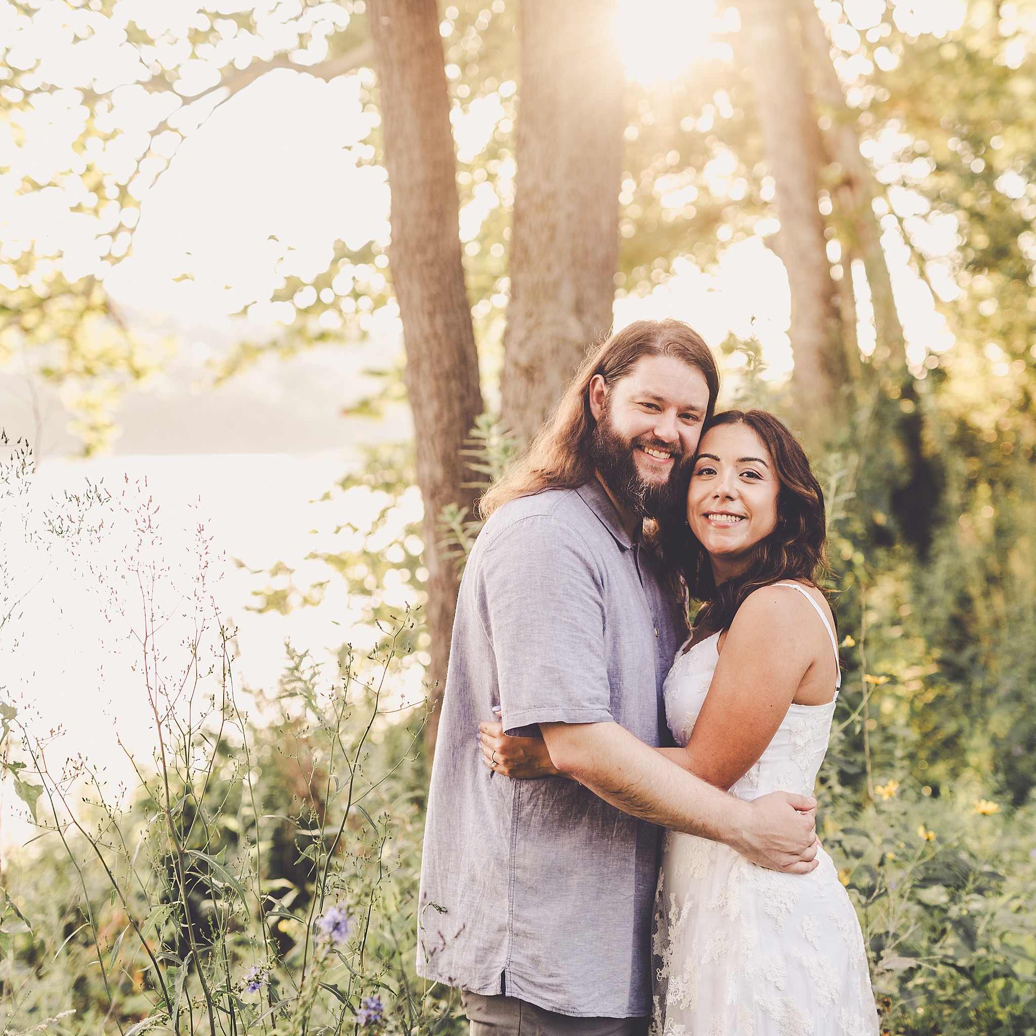Featuring Paige and Jacob’s joyful and fun summer engagement session at the Kankakee River State Park in Bourbonnais, Illinois.