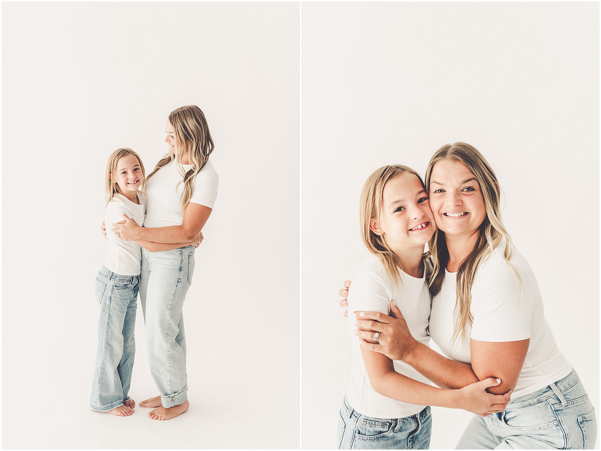 A simple & sweet studio session with the Foote family in Kankakee, Illinois, celebrating their growing kiddos with simple, playful portraits.