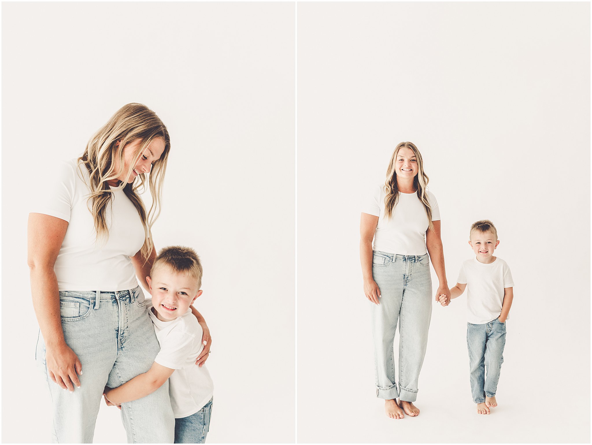 A simple & sweet studio session with the Foote family in Kankakee, Illinois, celebrating their growing kiddos with simple, playful portraits.