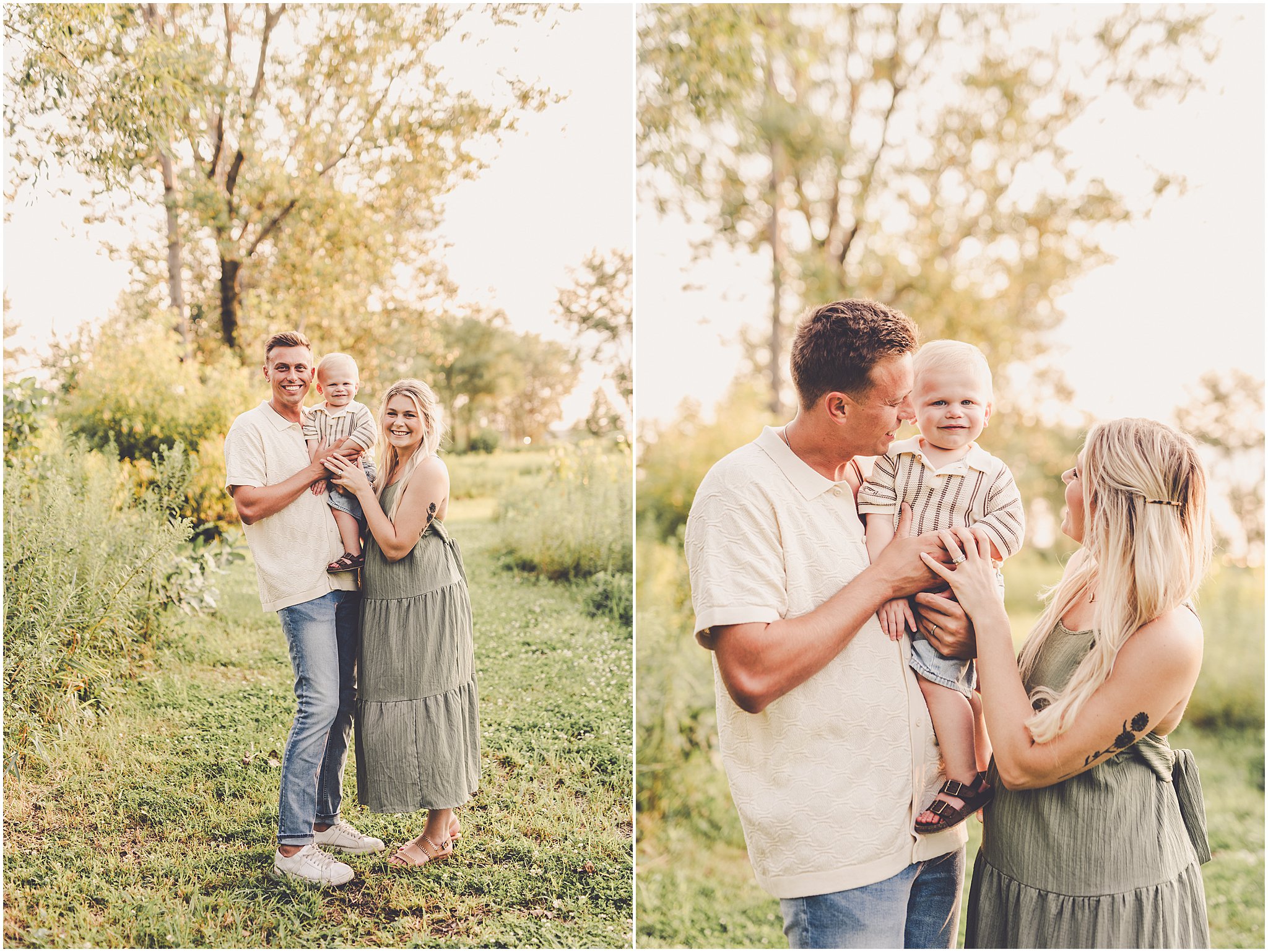 A sweet announcement photo session at Willowhaven in Bourbonnais with Kankakee County family photographer Kara Evans Photographer.