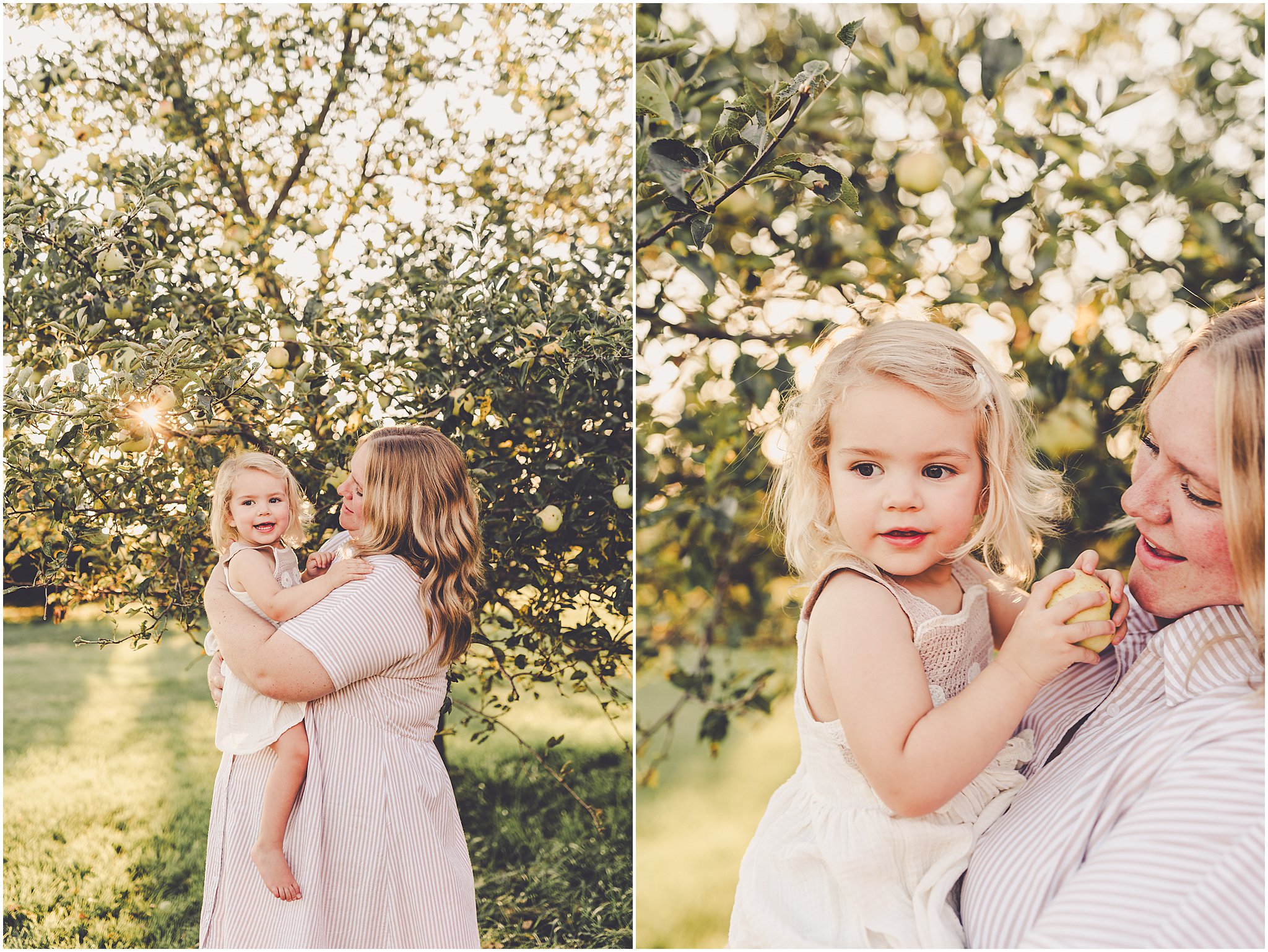 A summer backyard sunset session with the Cowsert family photographed by Iroquois County family photographer Kara Evans Photographer.