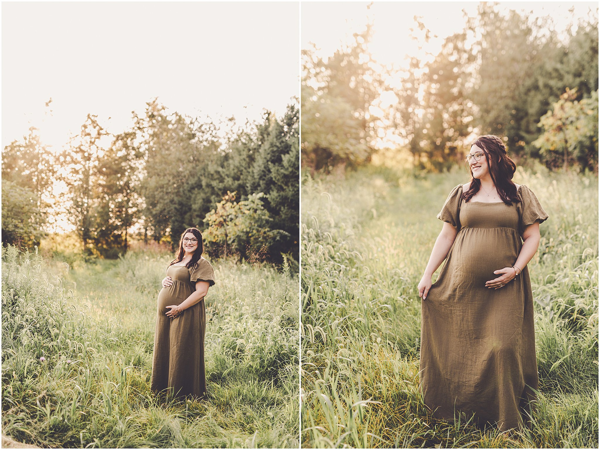 A look at this sunset maternity session in Iroquois County with Iroquois County & Central Illinois photographer Kara Evans Photographer.