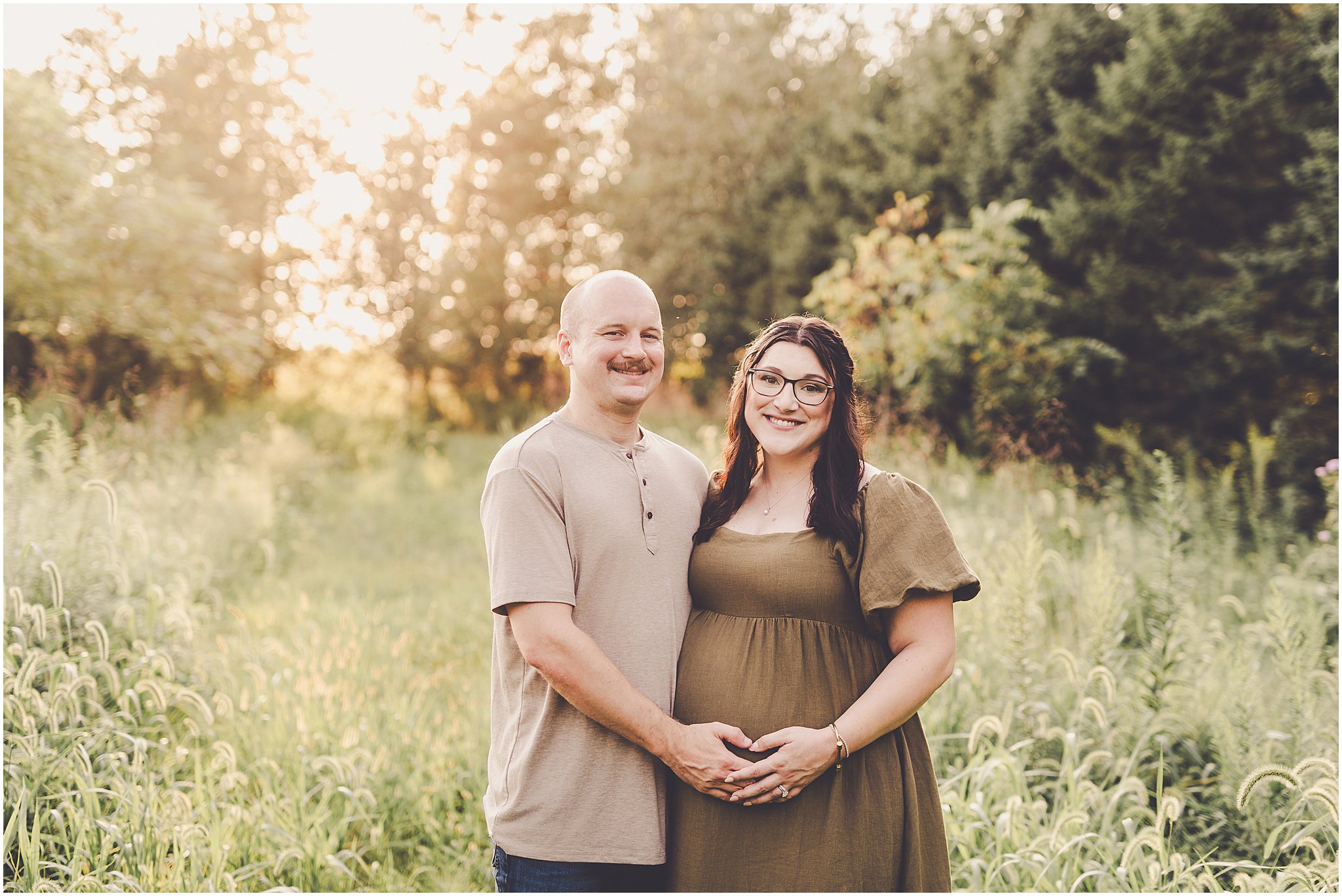 A look at this sunset maternity session in Iroquois County with Iroquois County & Central Illinois photographer Kara Evans Photographer.