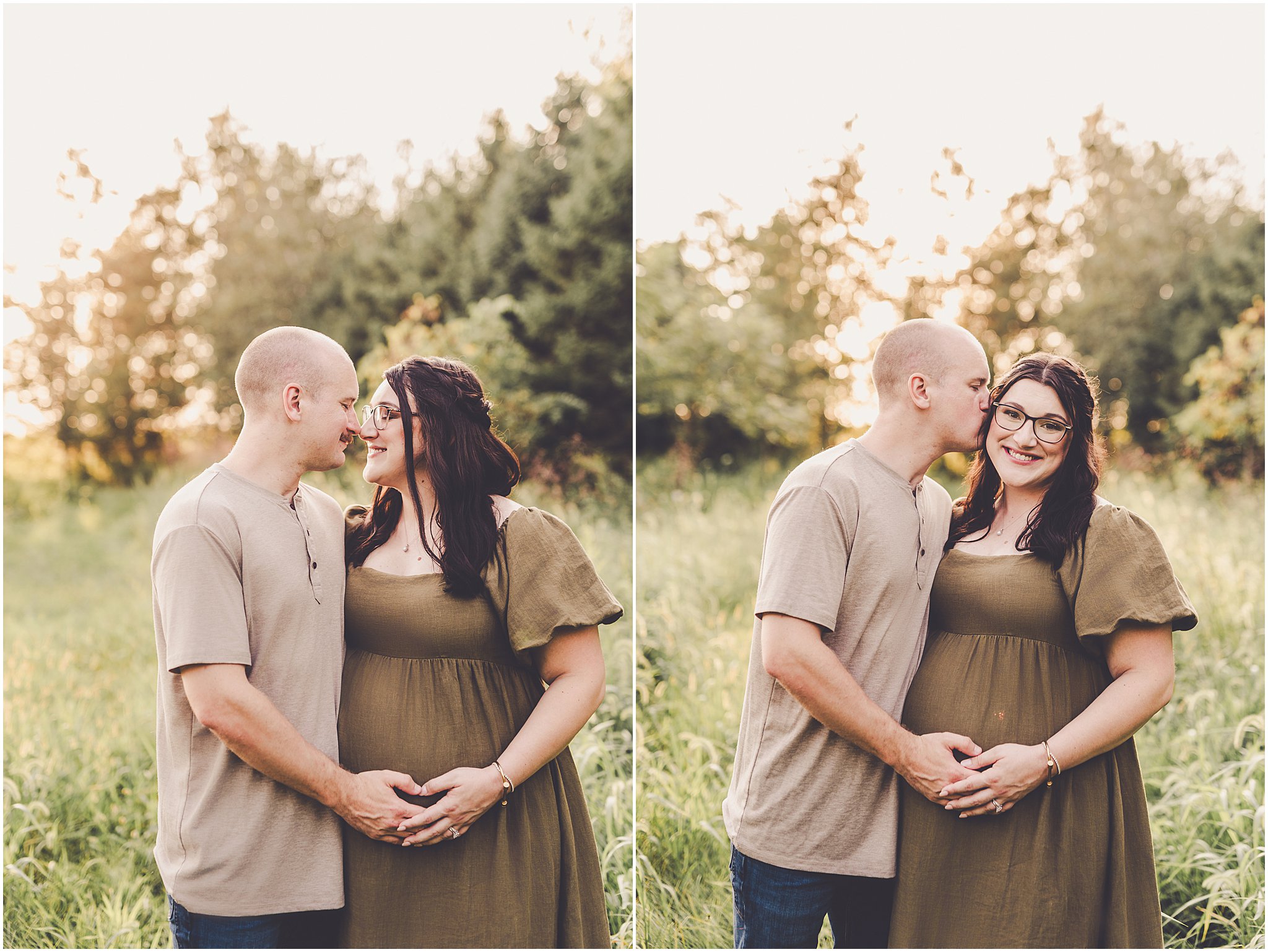 A look at this sunset maternity session in Iroquois County with Iroquois County & Central Illinois photographer Kara Evans Photographer.