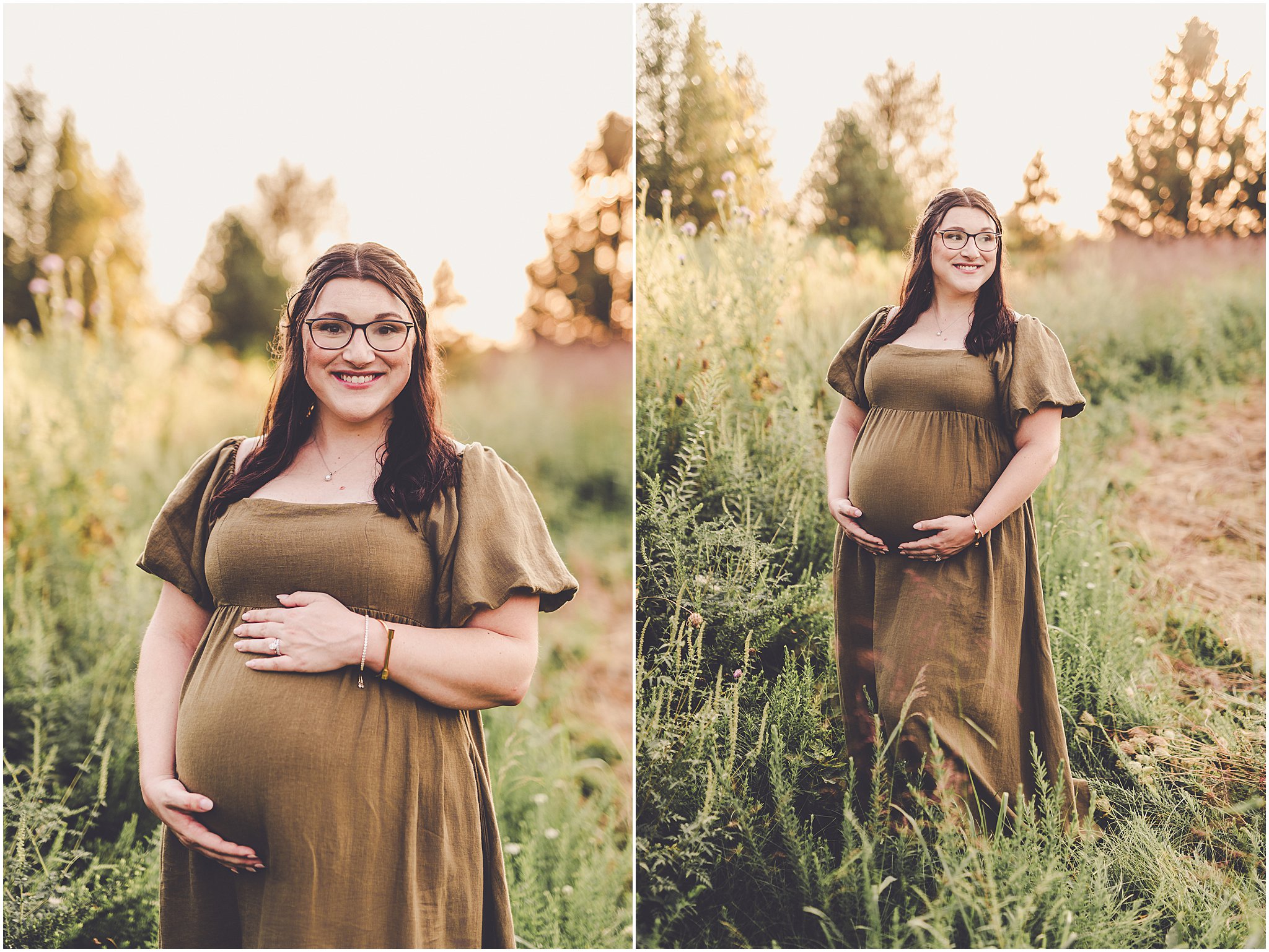 A look at this sunset maternity session in Iroquois County with Iroquois County & Central Illinois photographer Kara Evans Photographer.