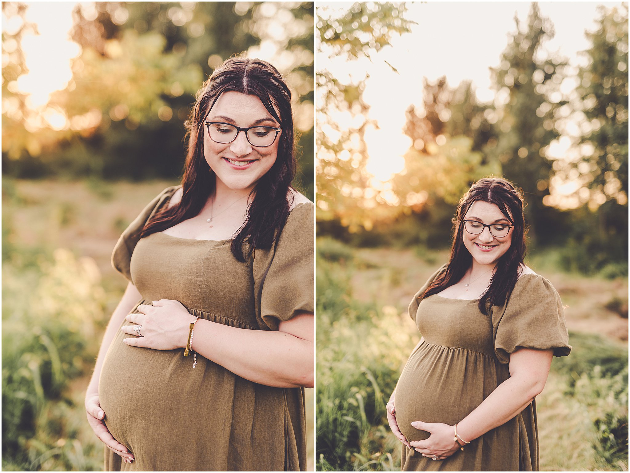 A look at this sunset maternity session in Iroquois County with Iroquois County & Central Illinois photographer Kara Evans Photographer.