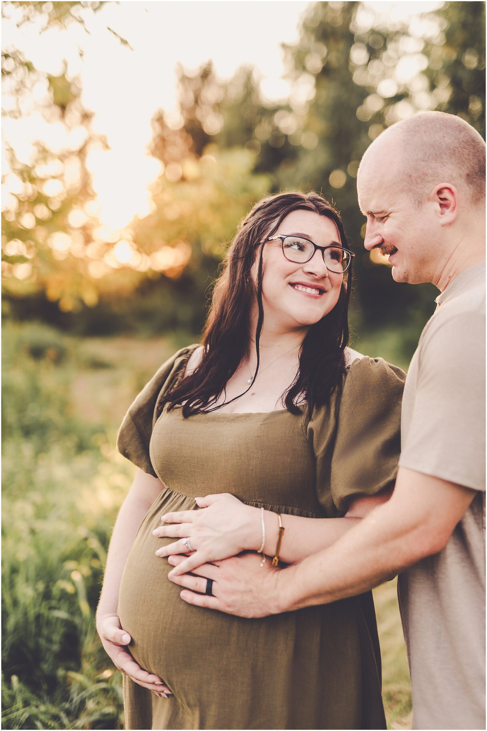 A look at this sunset maternity session in Iroquois County with Iroquois County & Central Illinois photographer Kara Evans Photographer.