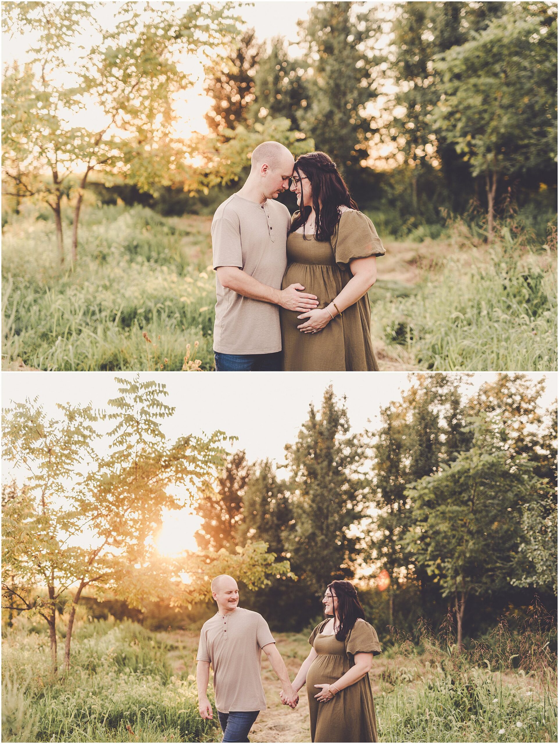 A look at this sunset maternity session in Iroquois County with Iroquois County & Central Illinois photographer Kara Evans Photographer.