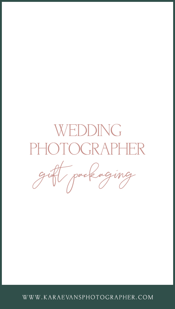 A look into Kara Evans Photographer's wedding photographer gift packaging - wedding photographer welcome gift ideas.