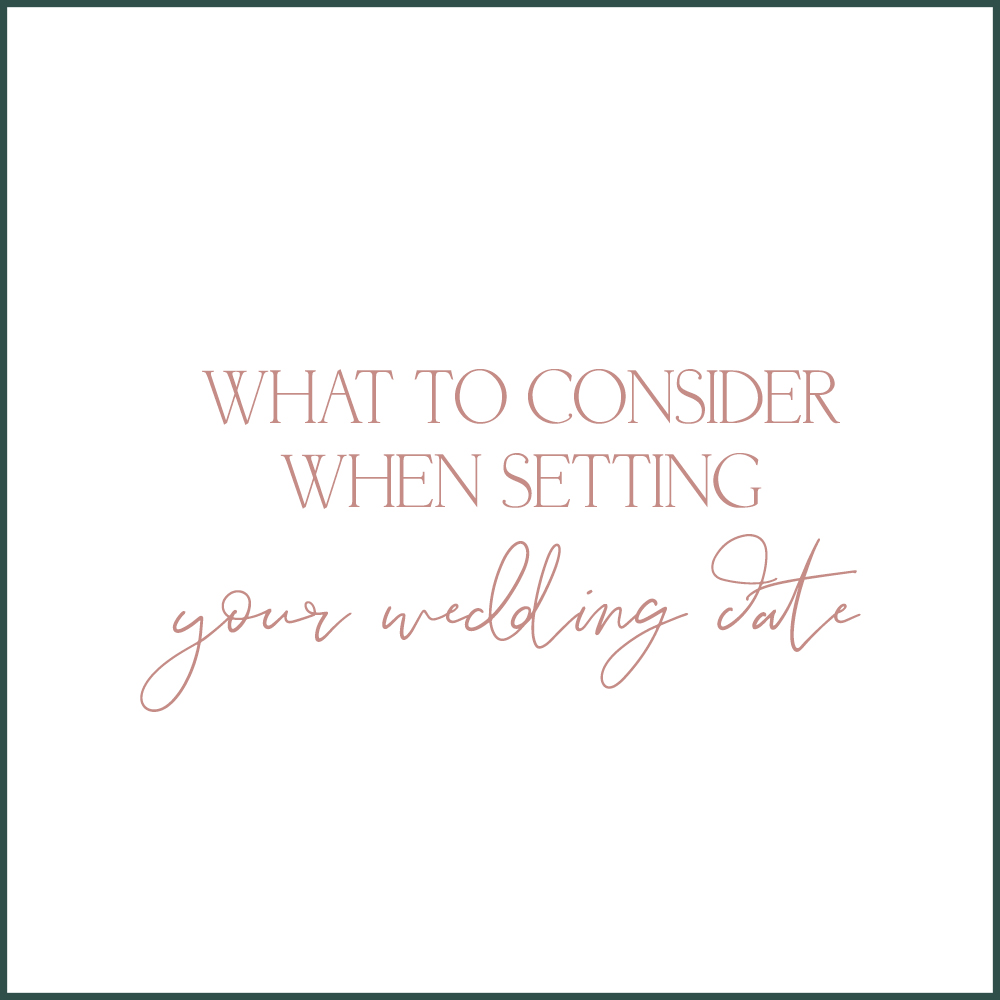 What to consider when setting your wedding date - wedding Wednesday blog advice from Chicagoland wedding photographer Kara Evans Photographer.